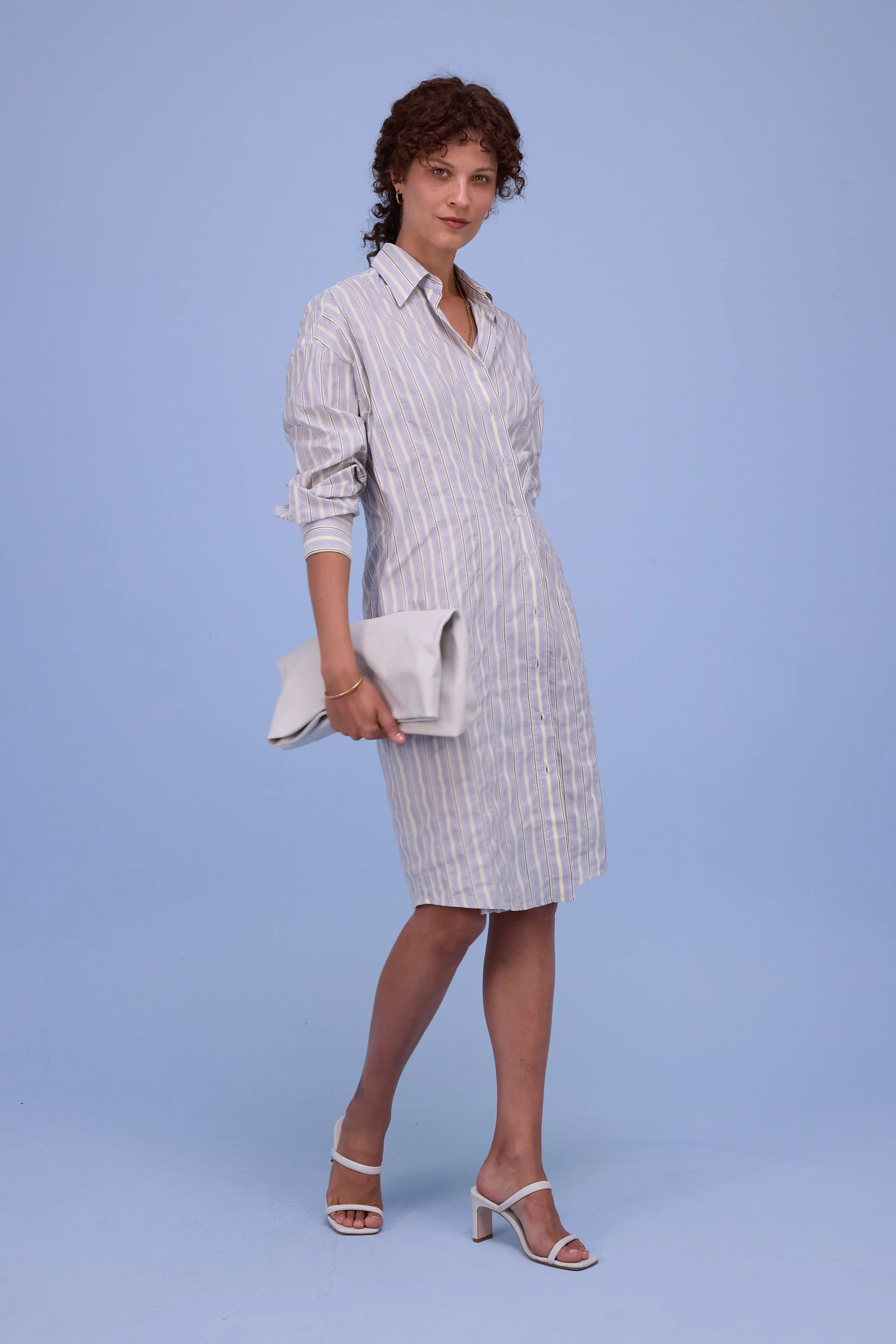Gardena jurk in tender yellow taffeta - Image 6
