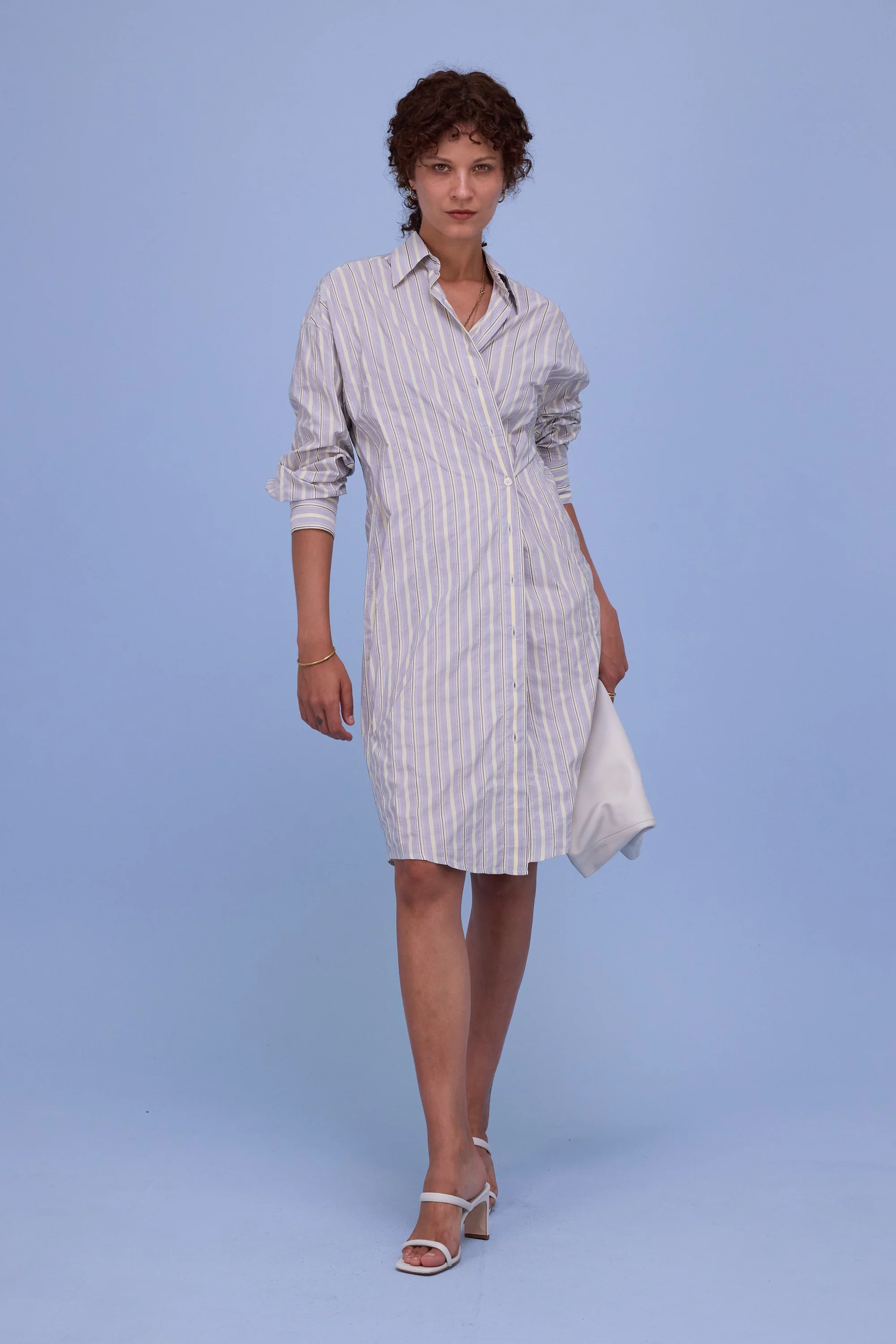 Gardena jurk in tender yellow taffeta - Image 7