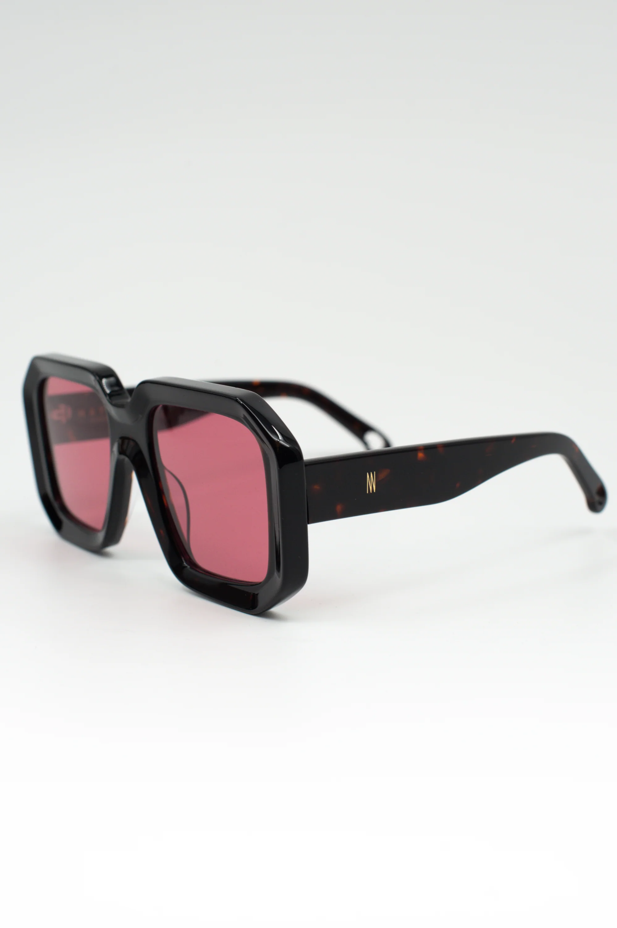 Onassis zonnebril in dark tortoise / cherry - Image 3