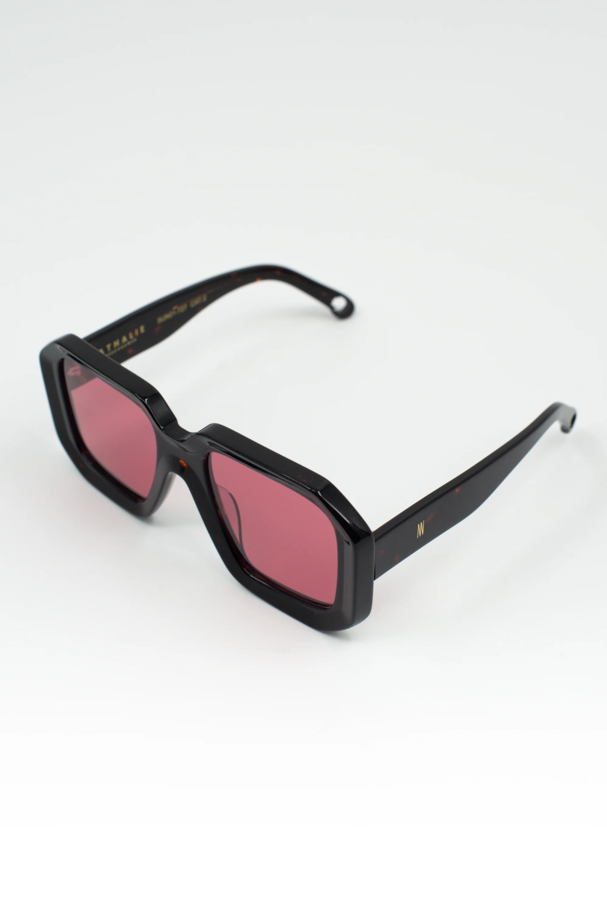 Onassis zonnebril in dark tortoise / cherry - Image 6