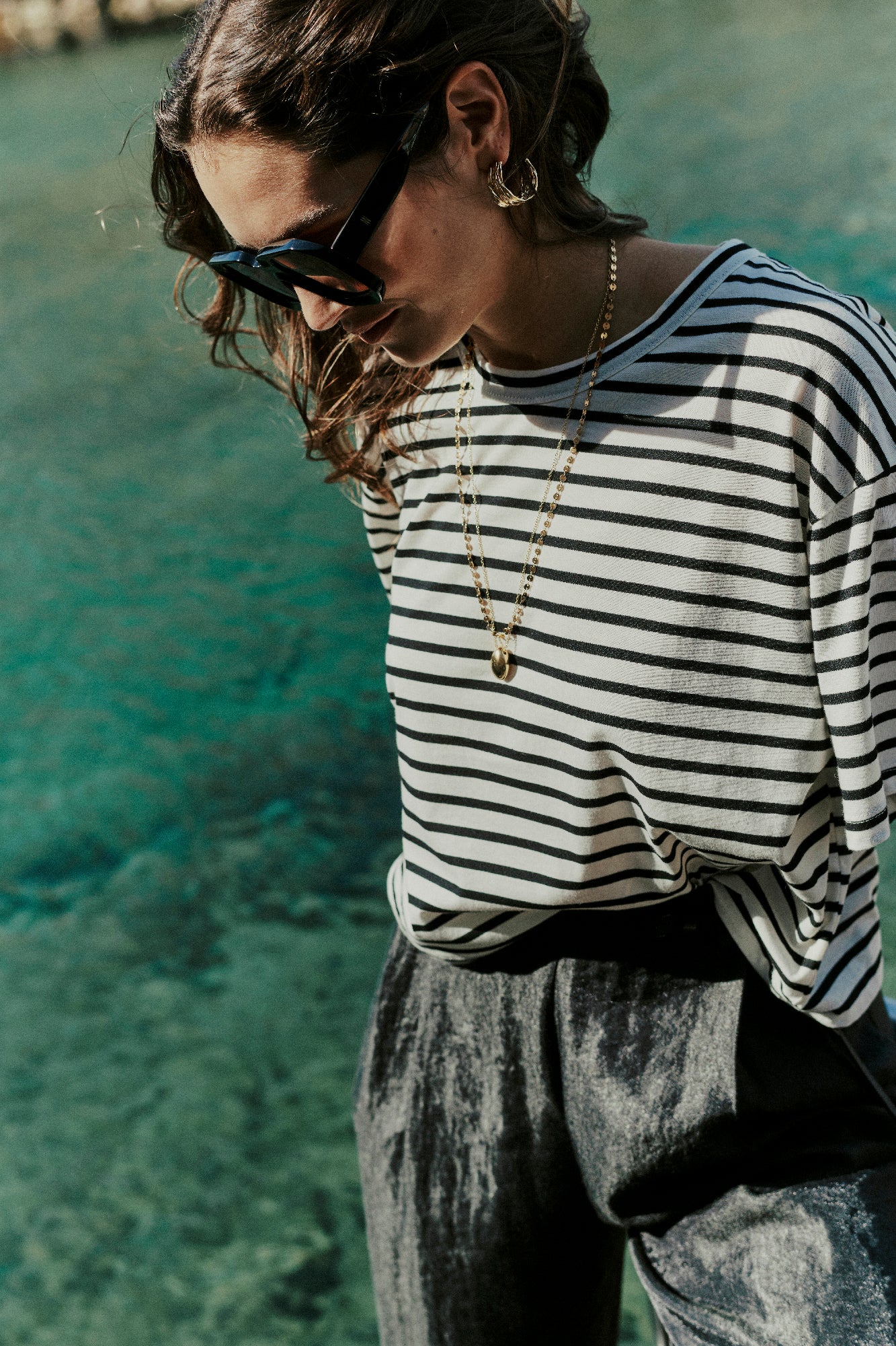 Onassis zonnebril in dark tortoise / cherry - Image 9