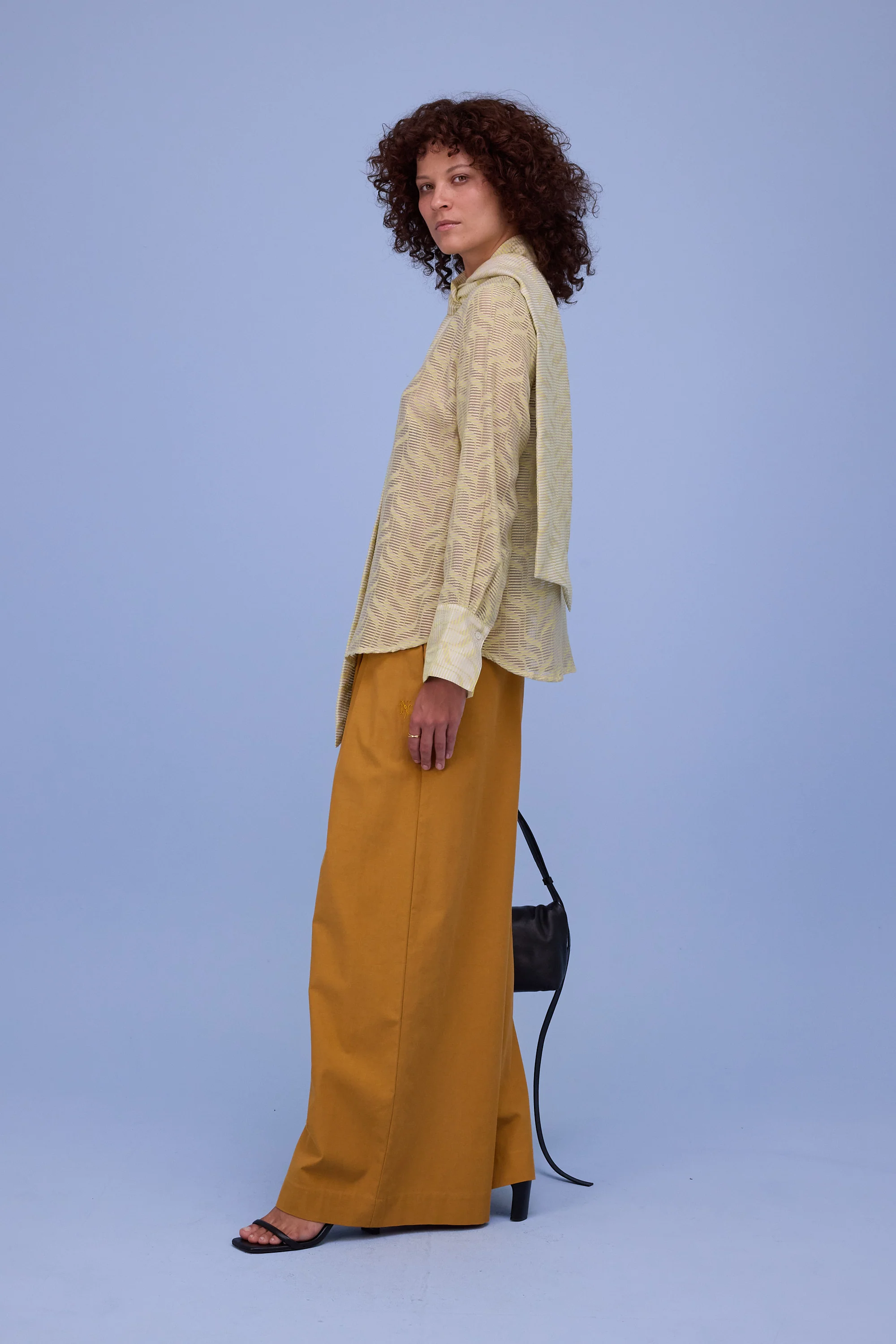 Gilou hemd in transparent lime stripes - Image 2