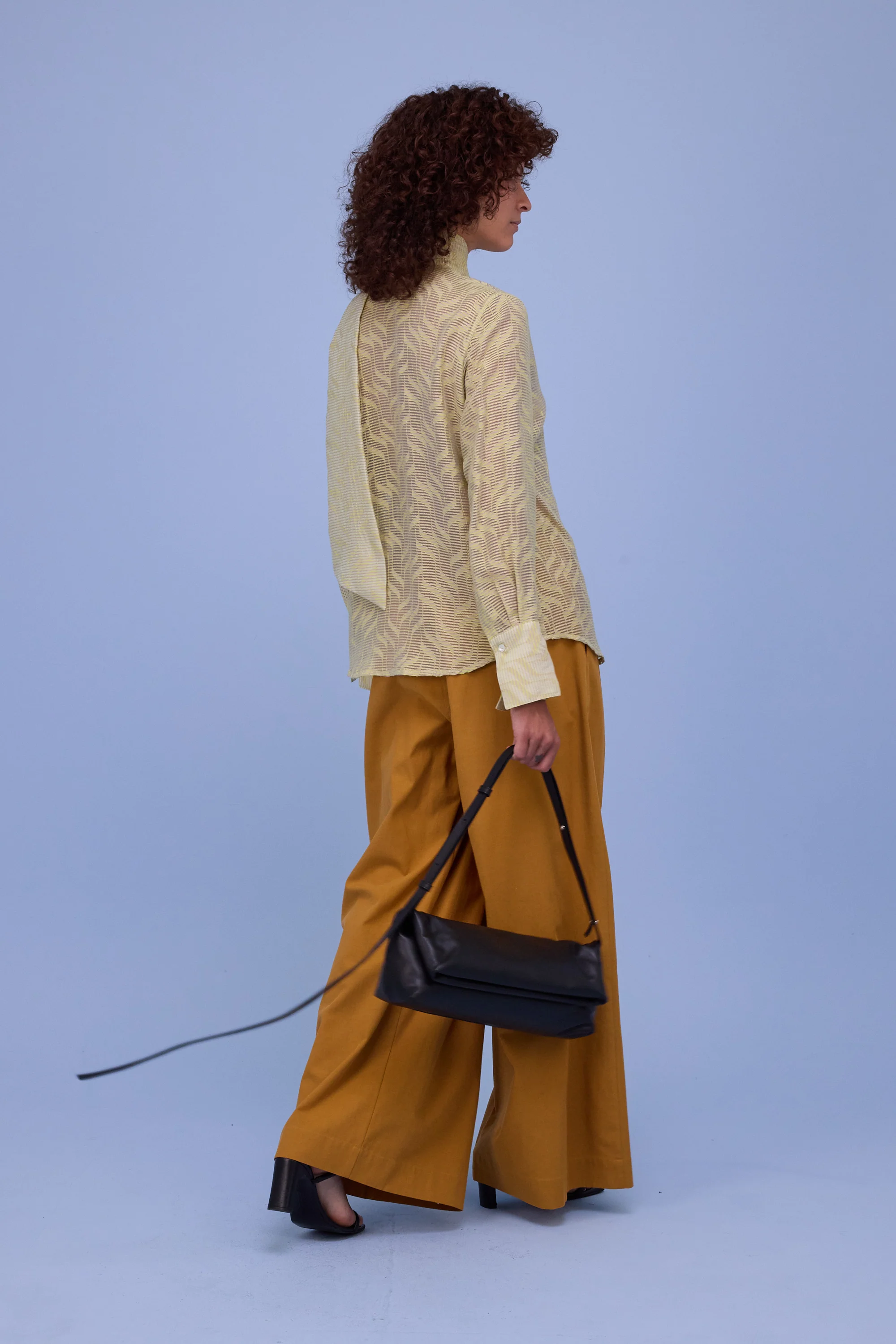 Gilou hemd in transparent lime stripes - Image 3