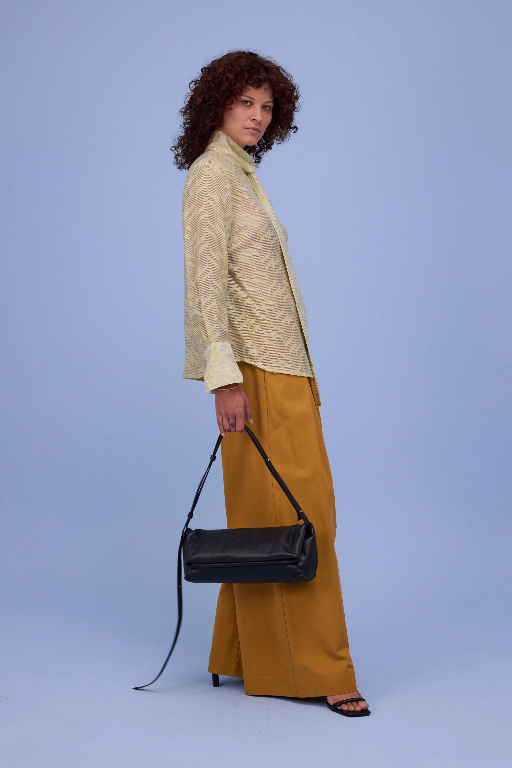 Gilou hemd in transparent lime stripes - Image 4