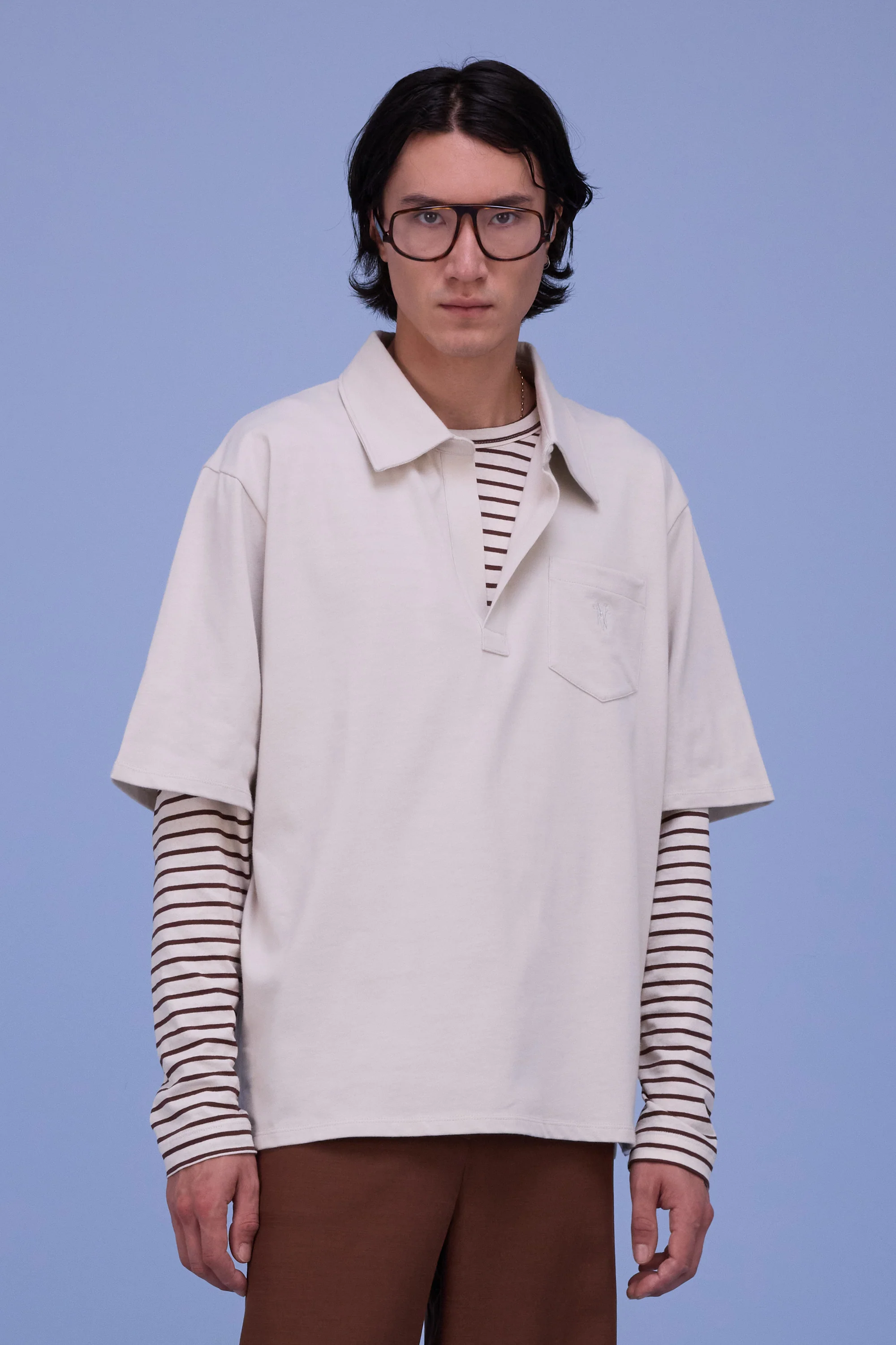 Hunter polo in almond - Image 2