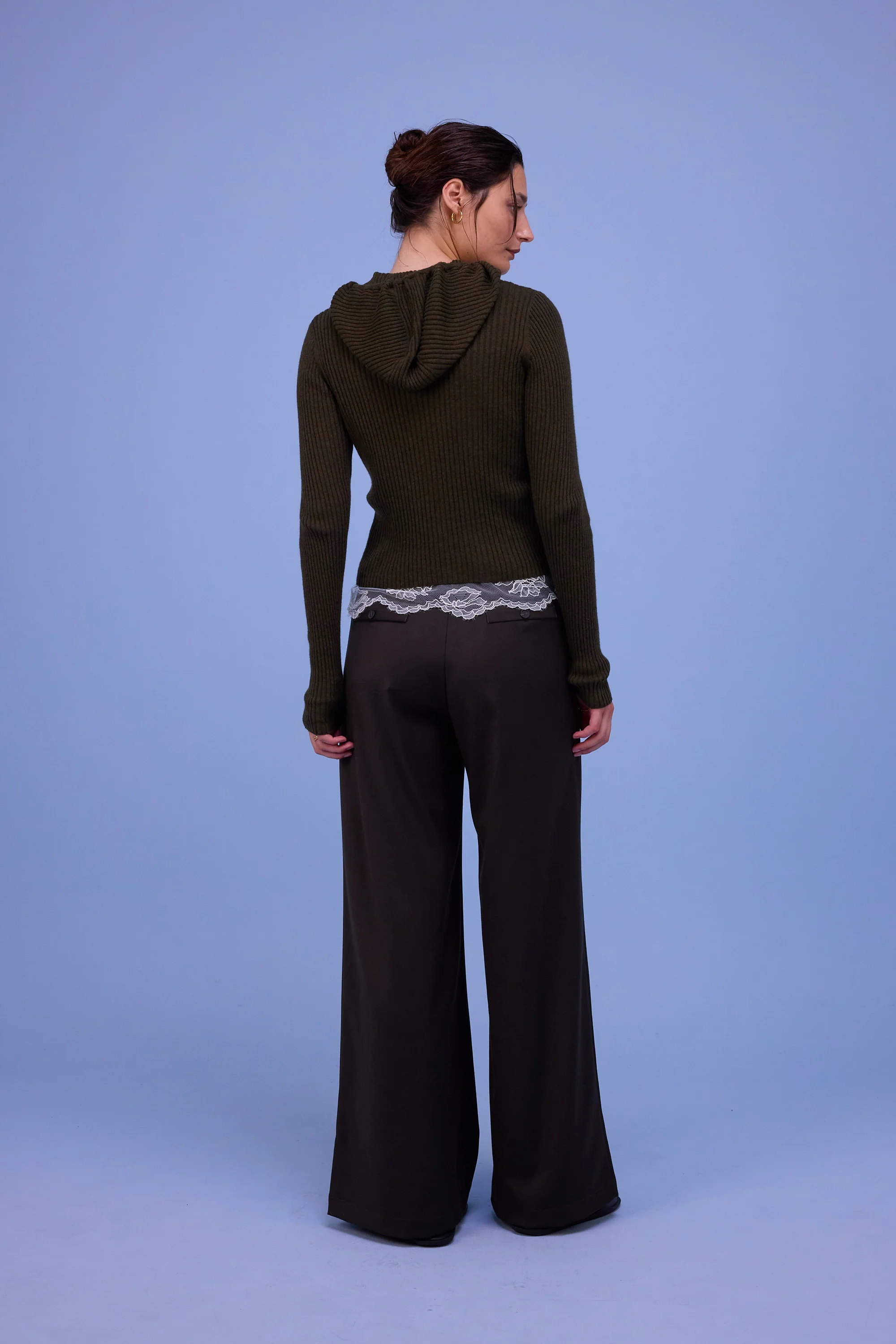 Zoella broek in black olive - Image 3