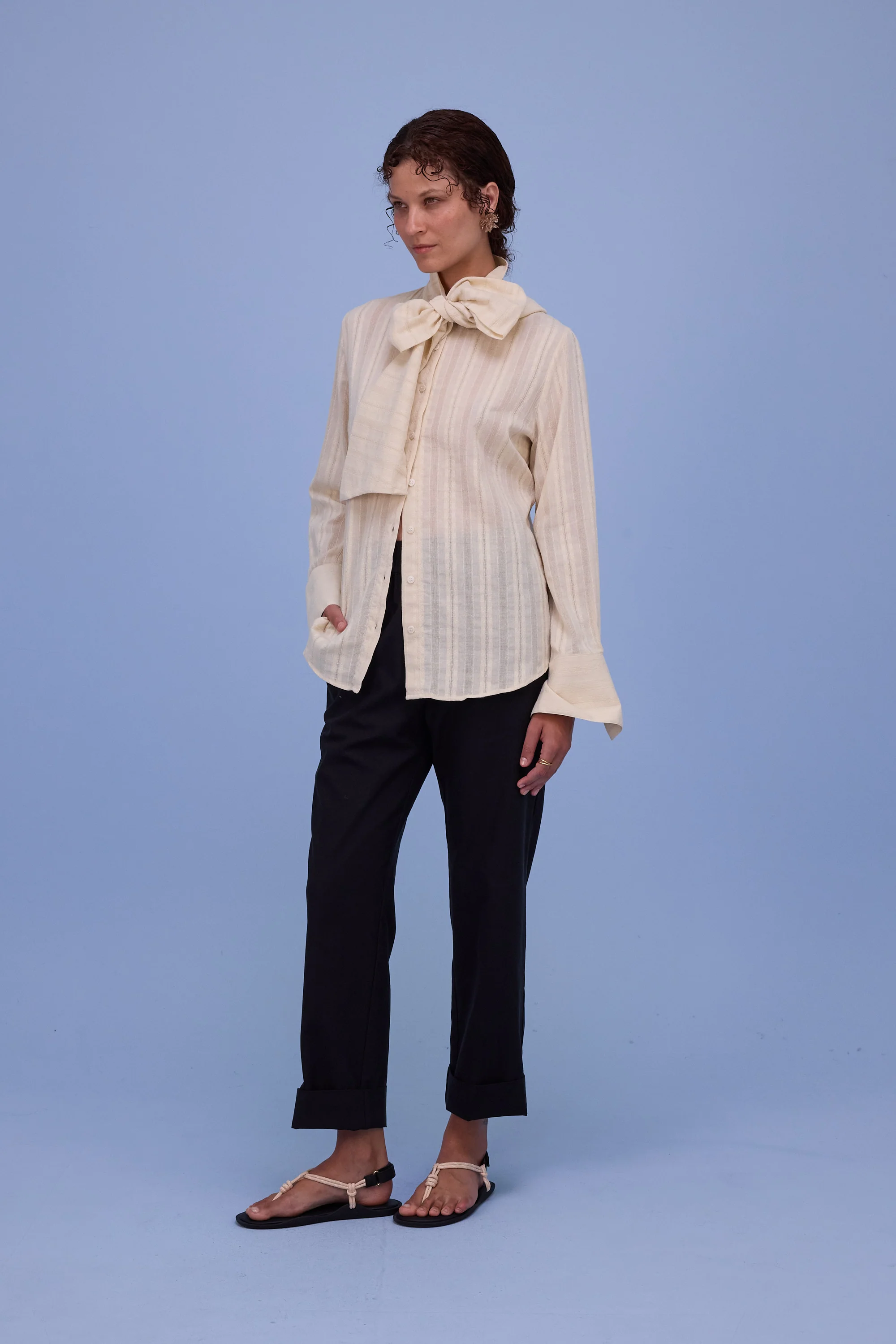 Gilou hemd in papyrus french cotton - Image 2