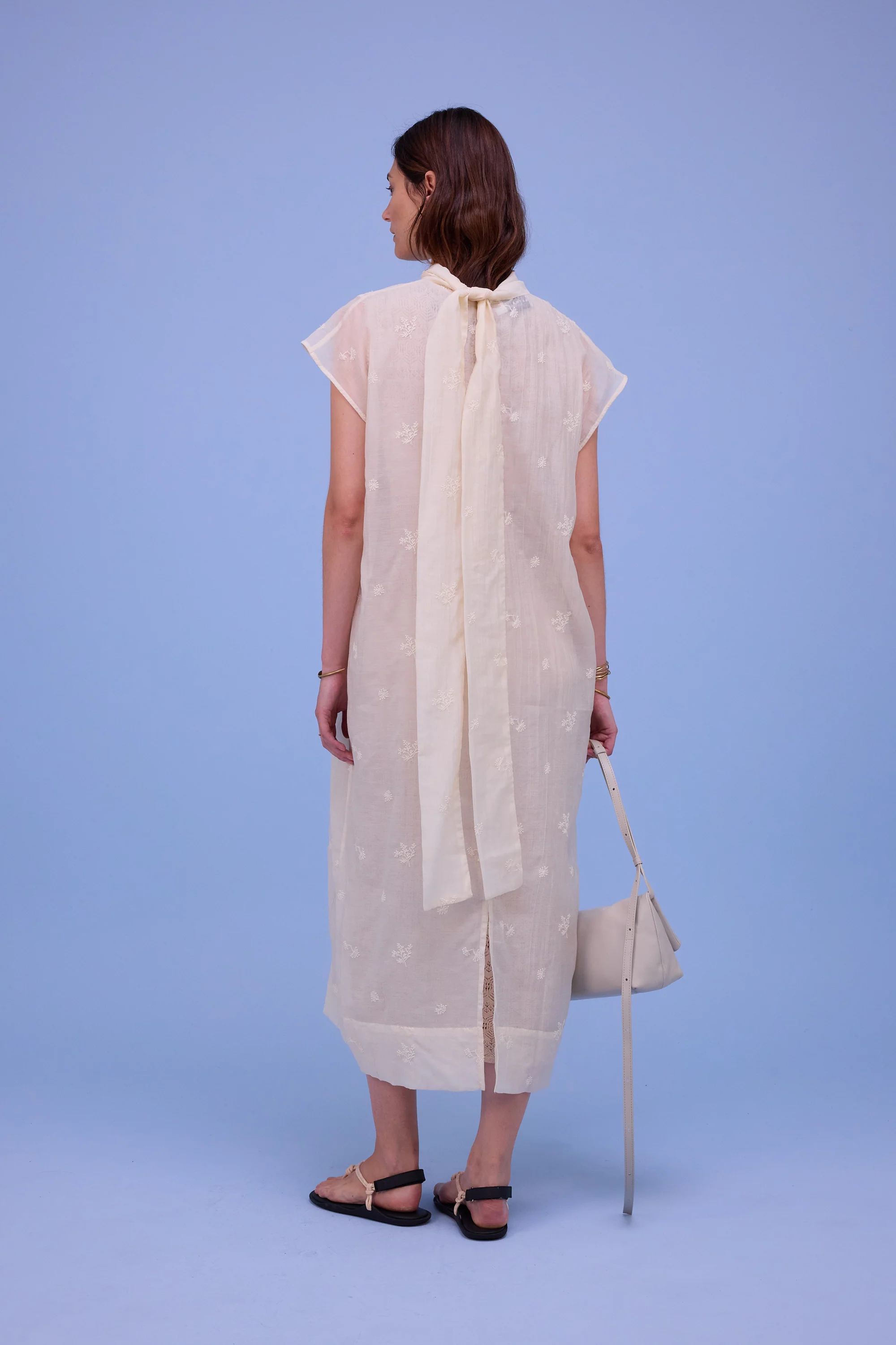 Hazel jurk in ecru verbena - Image 5