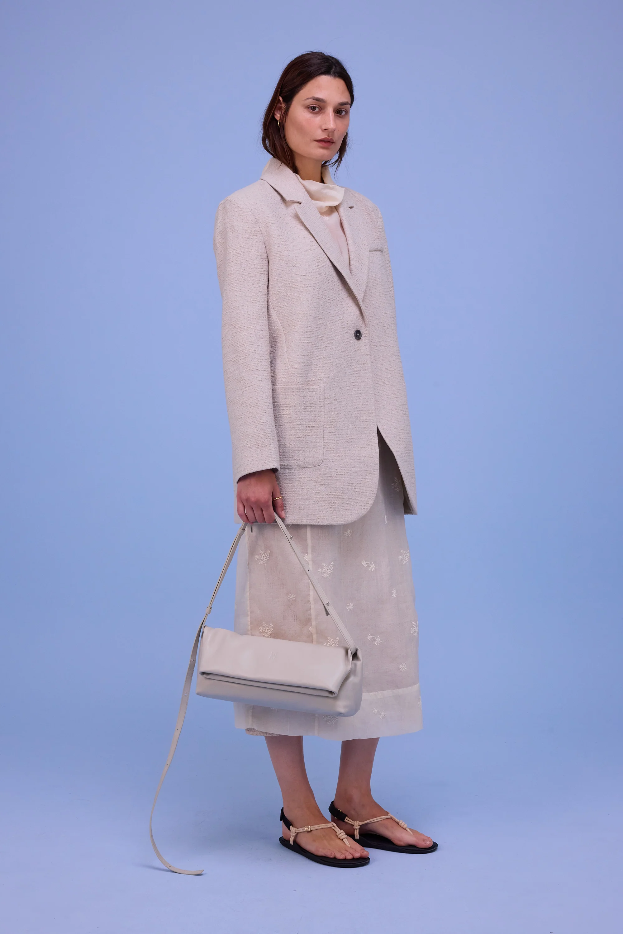 Hazel jurk in ecru verbena - Image 7
