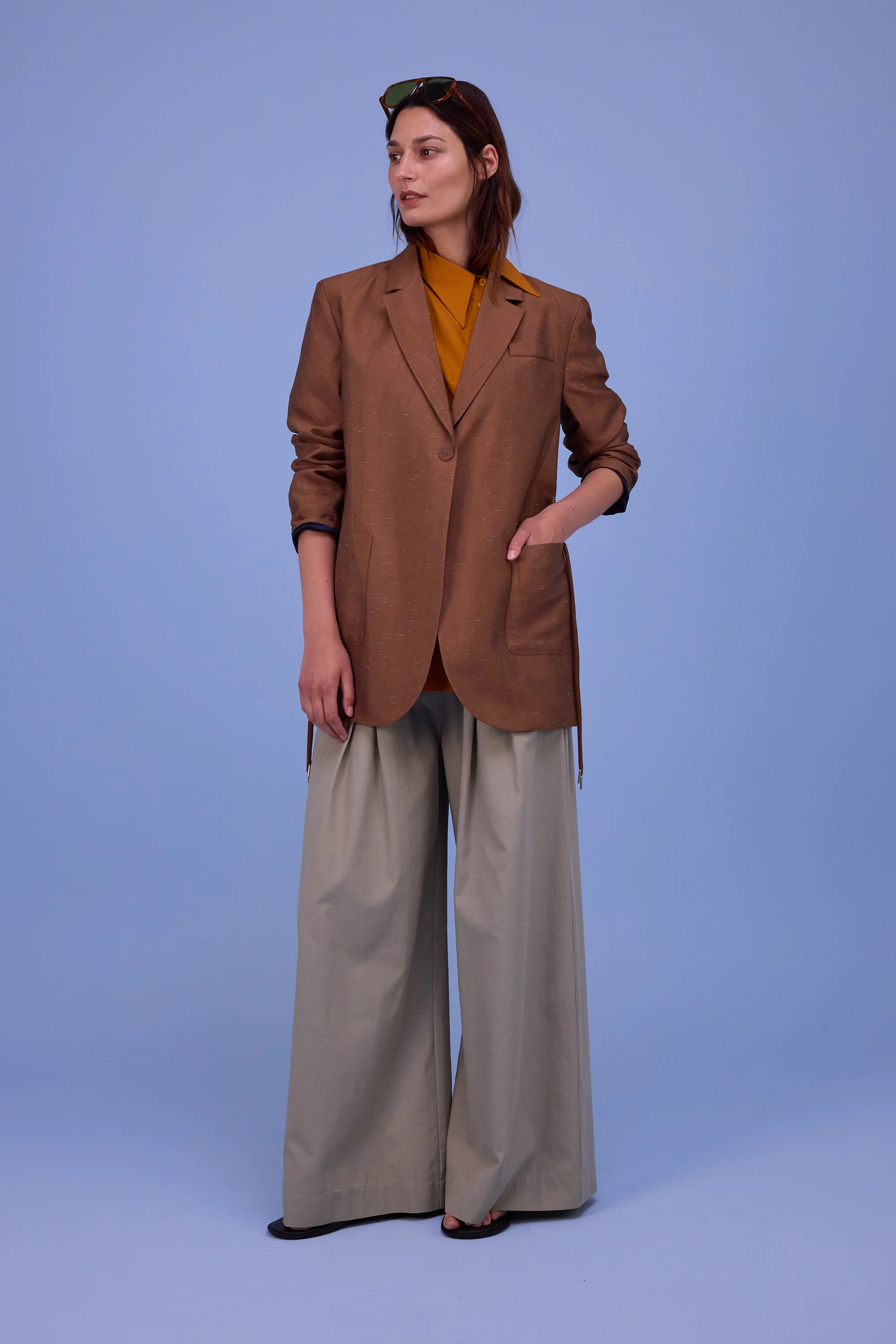 Harmon blazer in biscuit santoso - Image 6