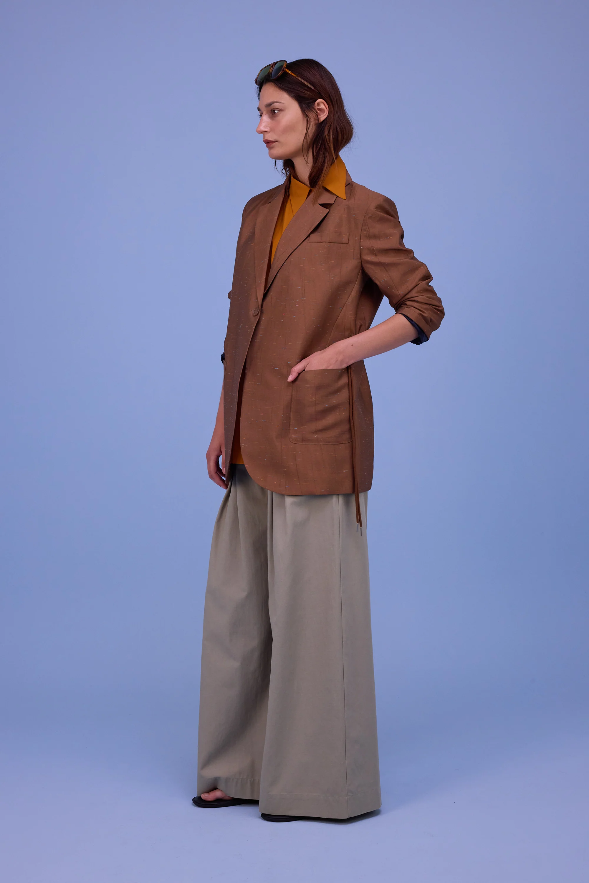 Harmon blazer in biscuit santoso - Image 7