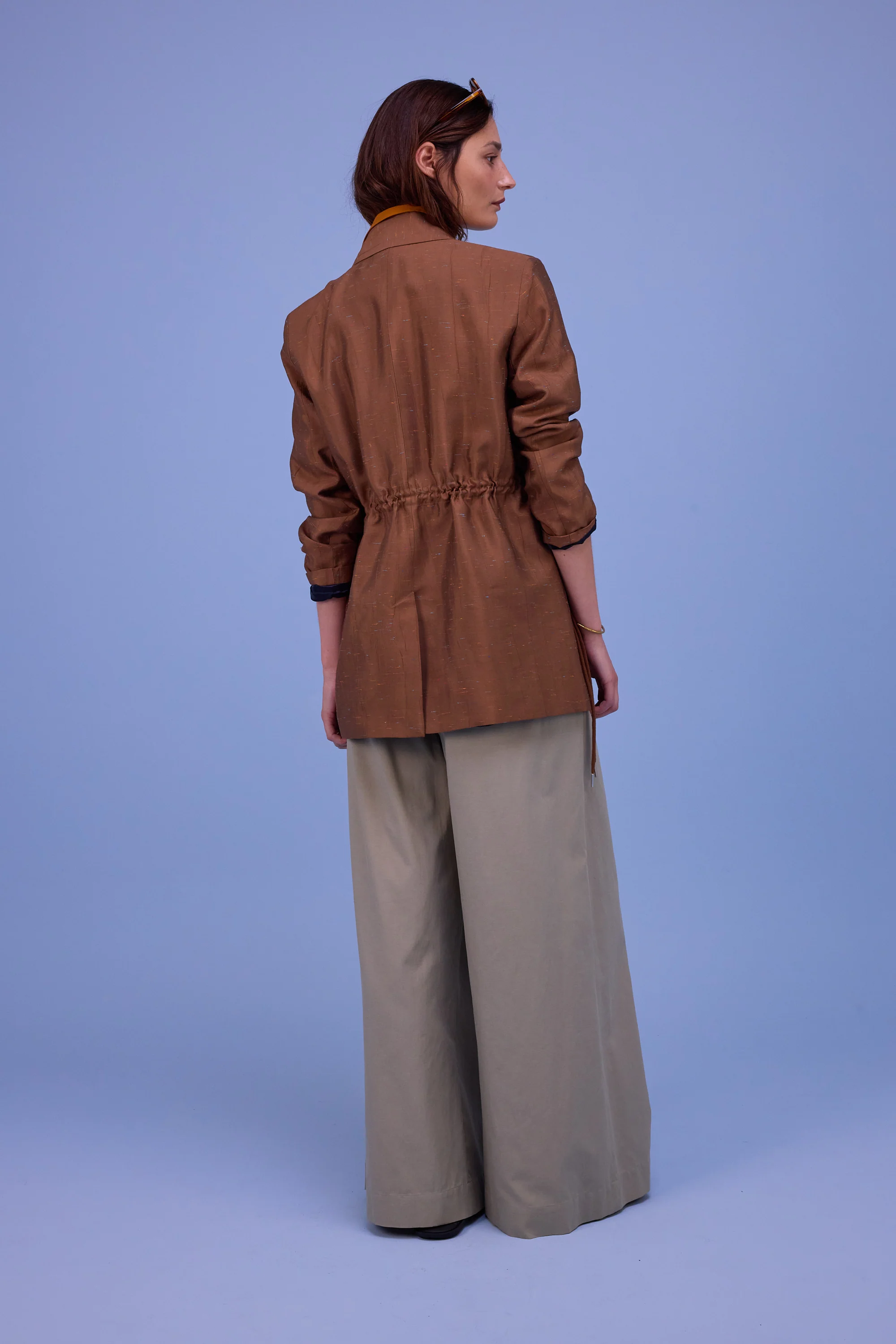Harmon blazer in biscuit santoso - Image 8