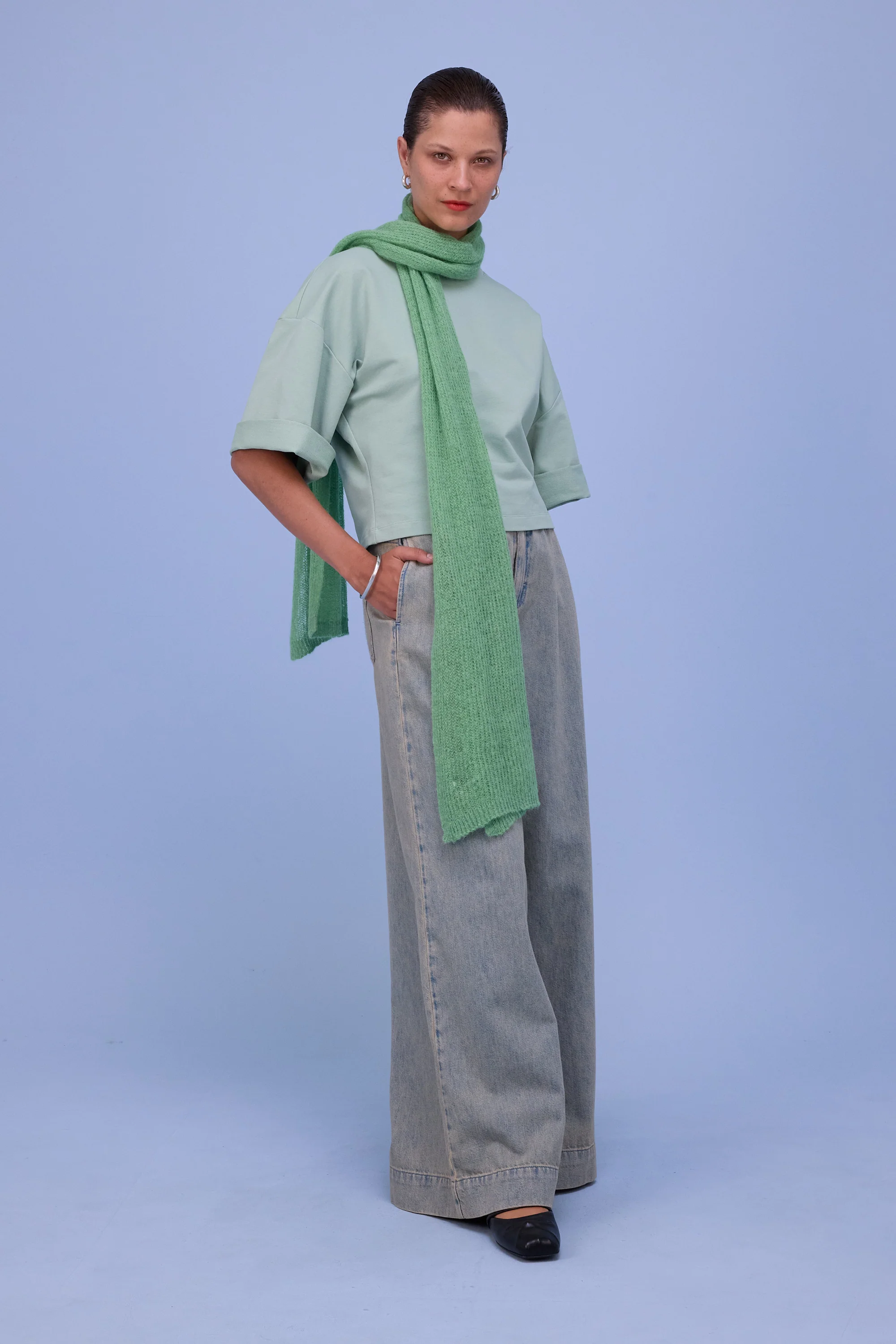 Himi sjaal in opaline green - Image 4