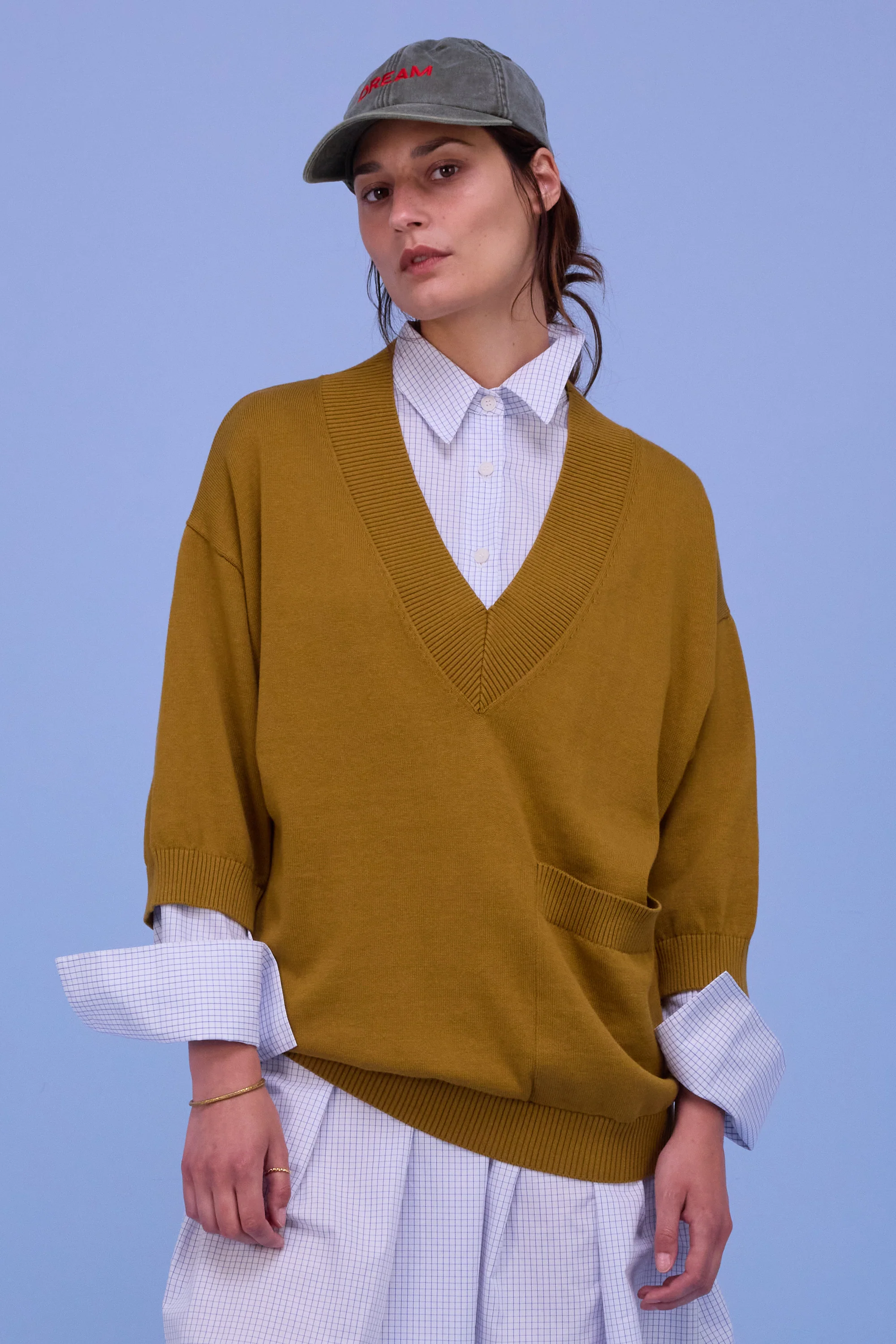 Horsens trui in mustard