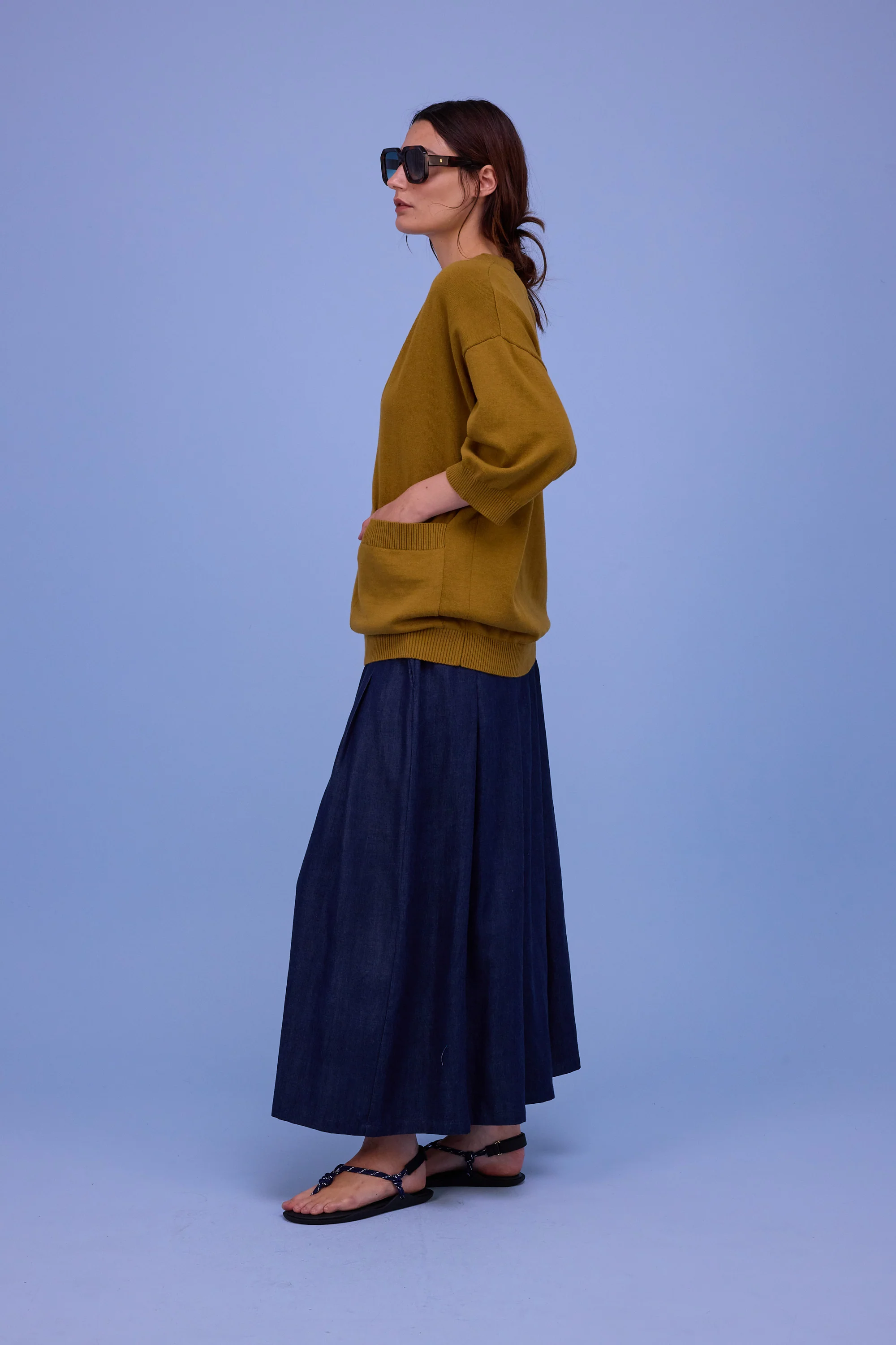 Horsens trui in mustard - Image 7