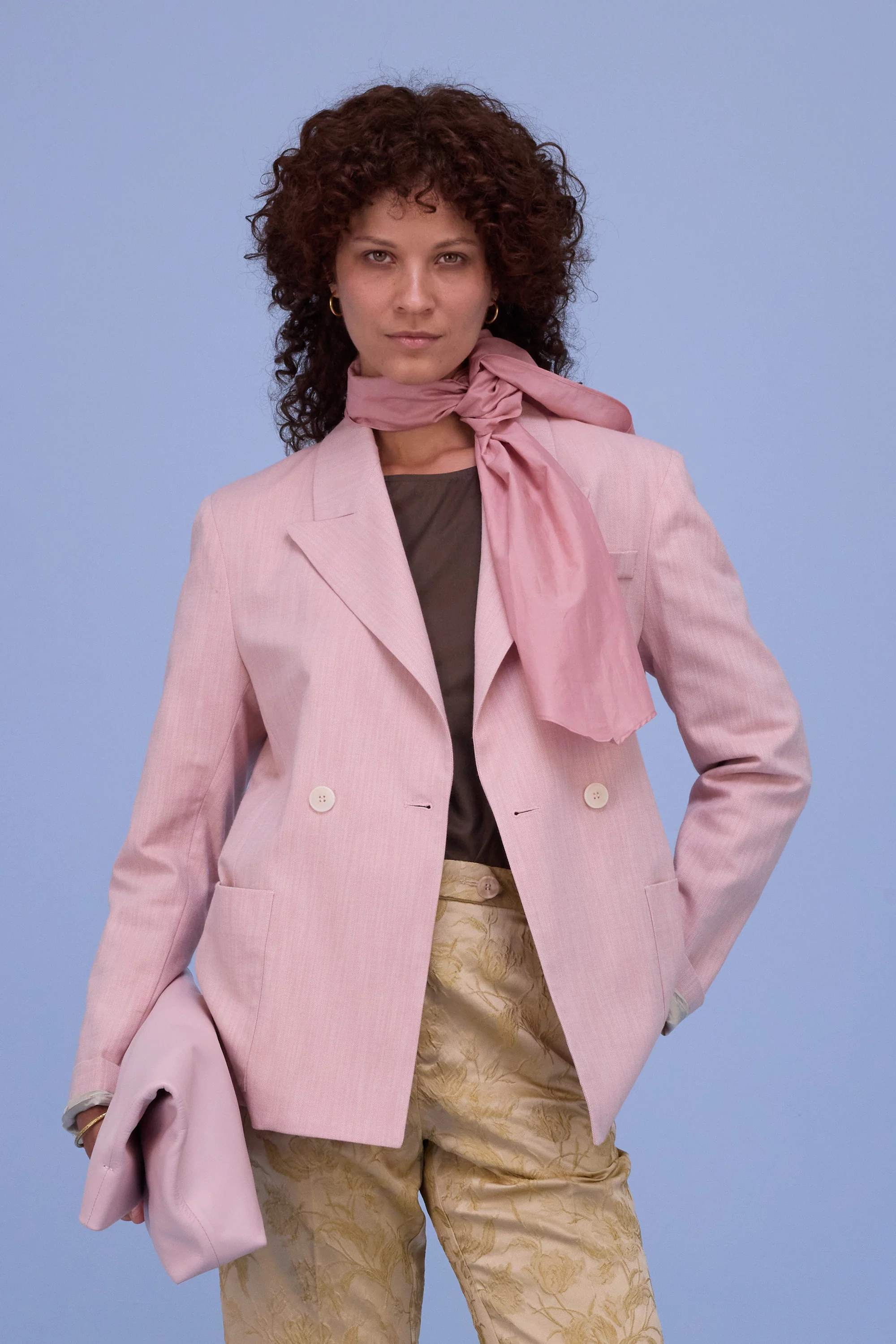Hee sjaaltje in old rose - Image 3