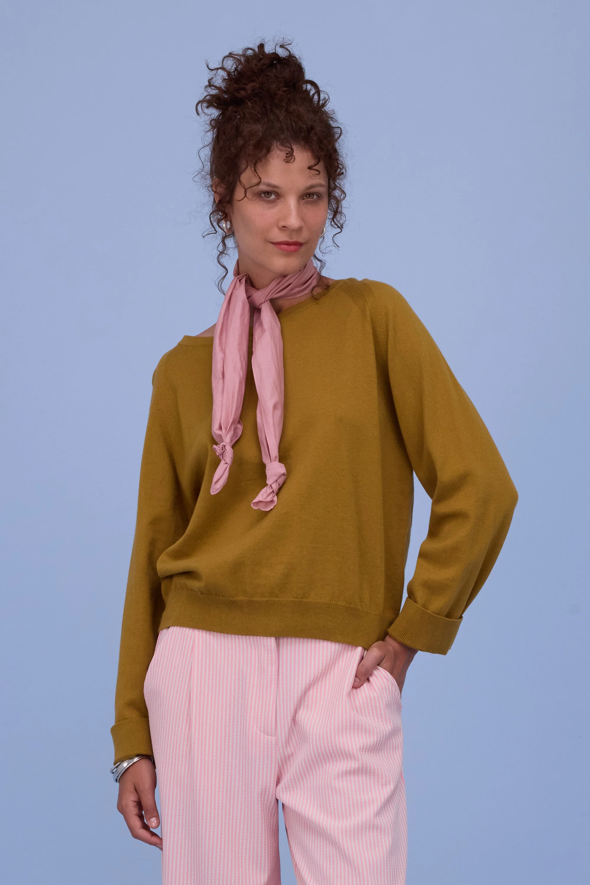 Hee sjaaltje in old rose - Image 5