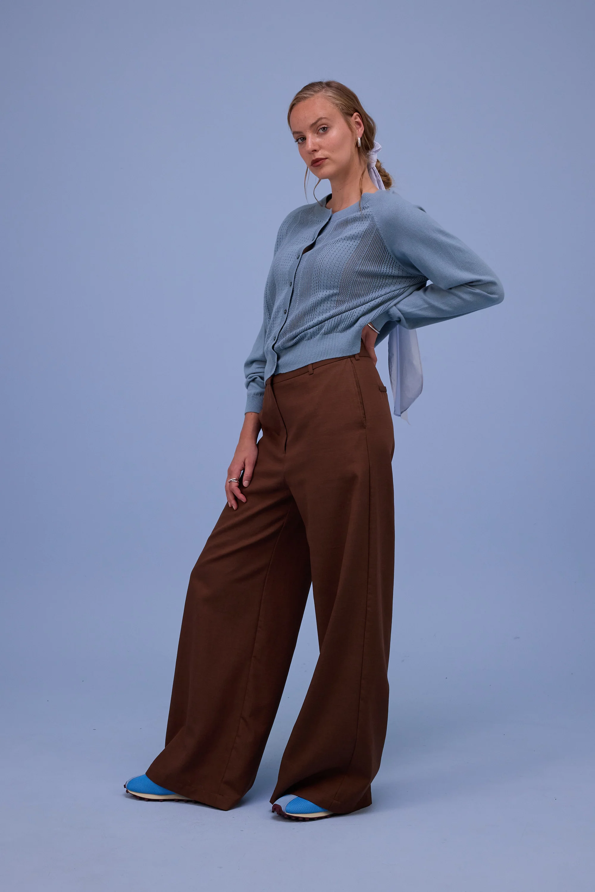Havar cardigan in dusk blue - Image 2