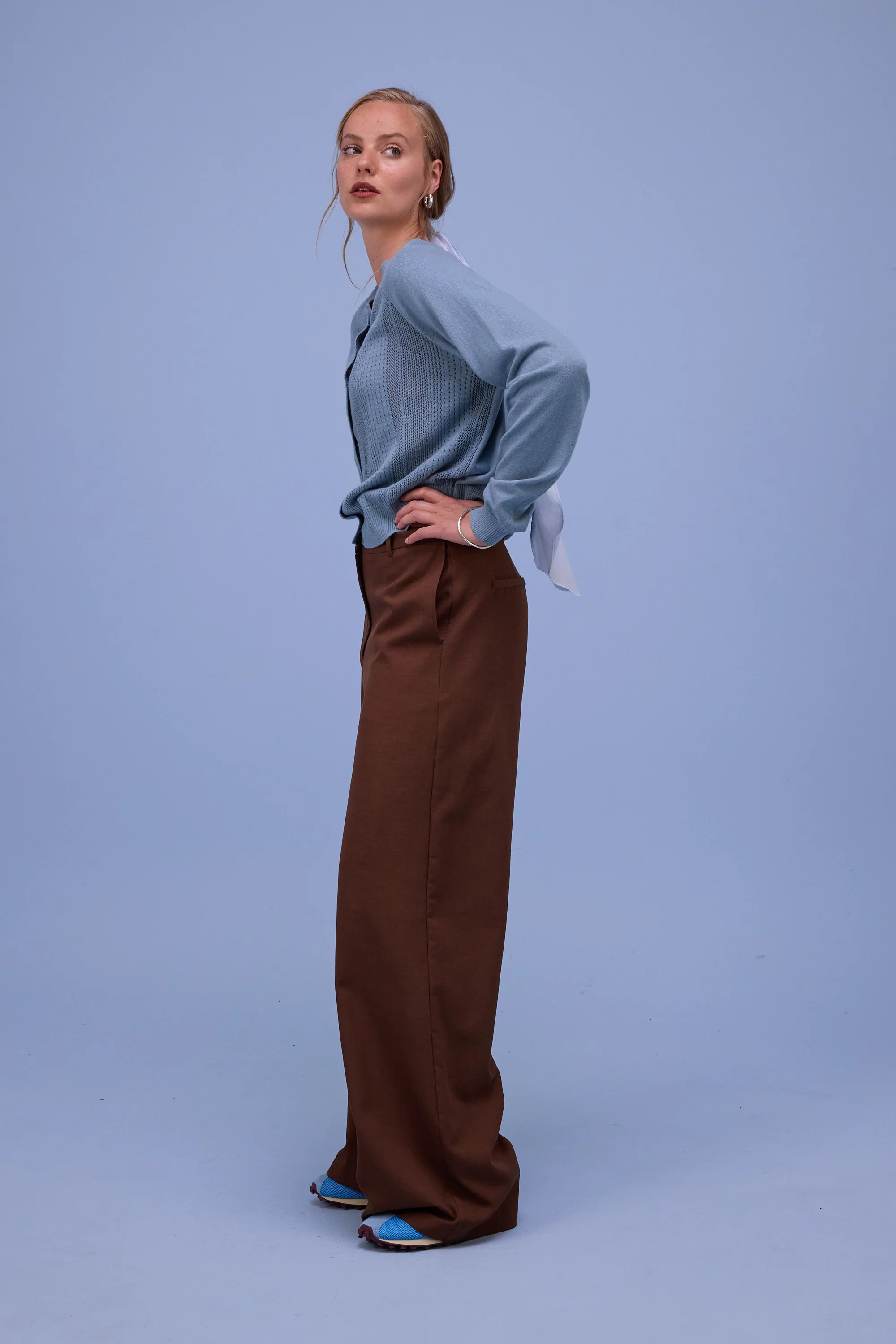 Havar cardigan in dusk blue - Image 3