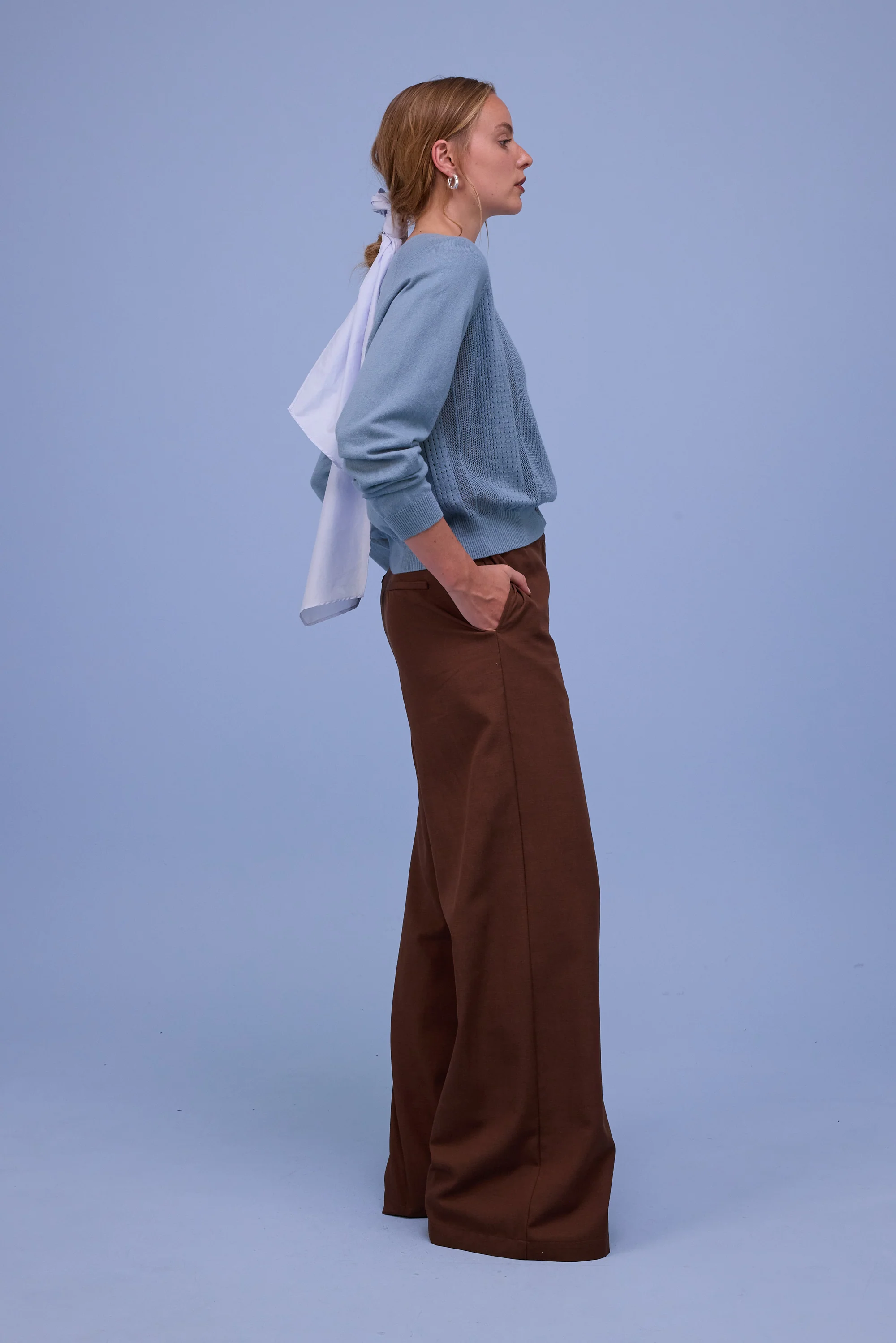 Havar cardigan in dusk blue - Image 5