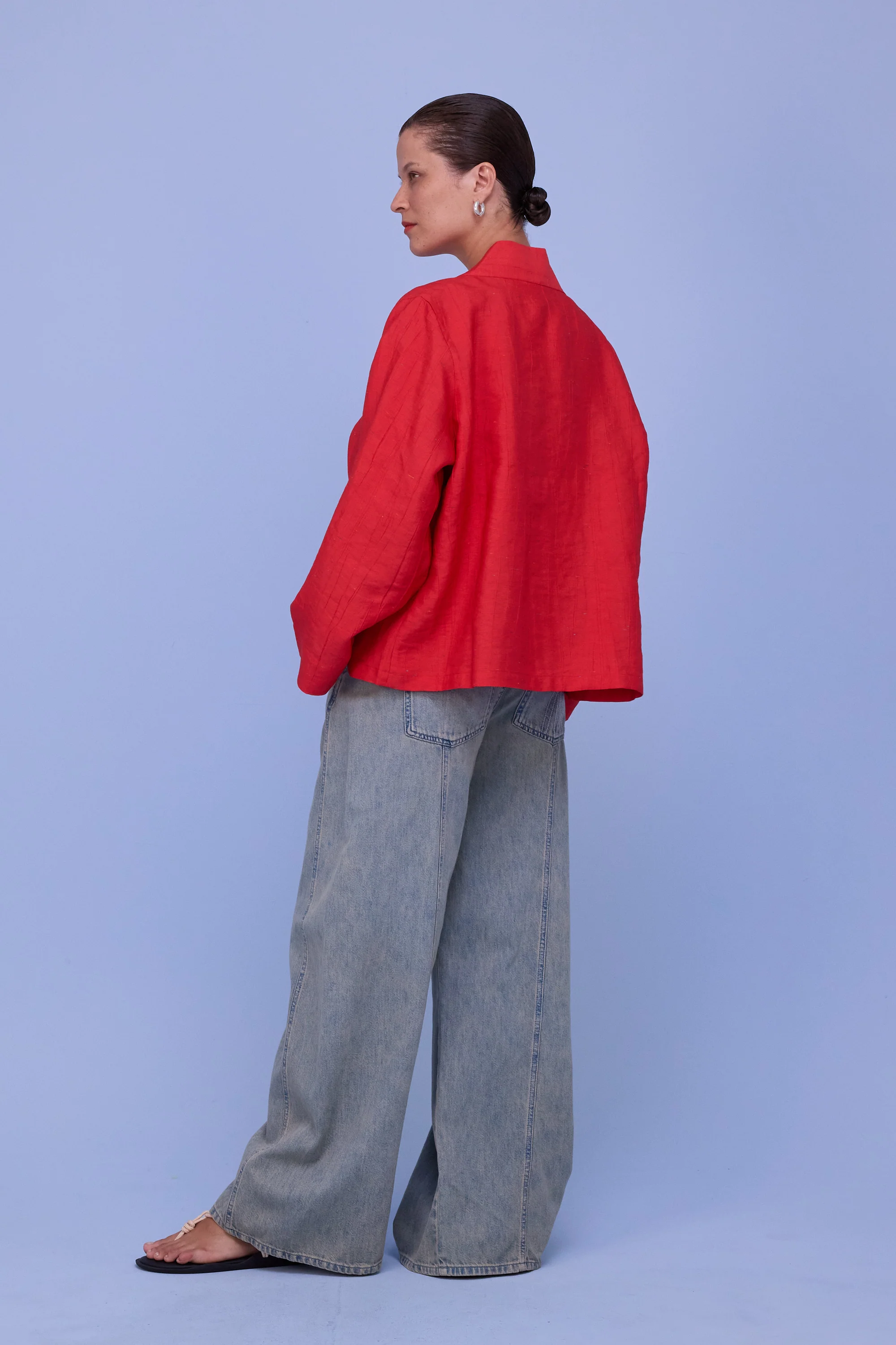 Flenn kimono in fiesta red santoso - Image 3