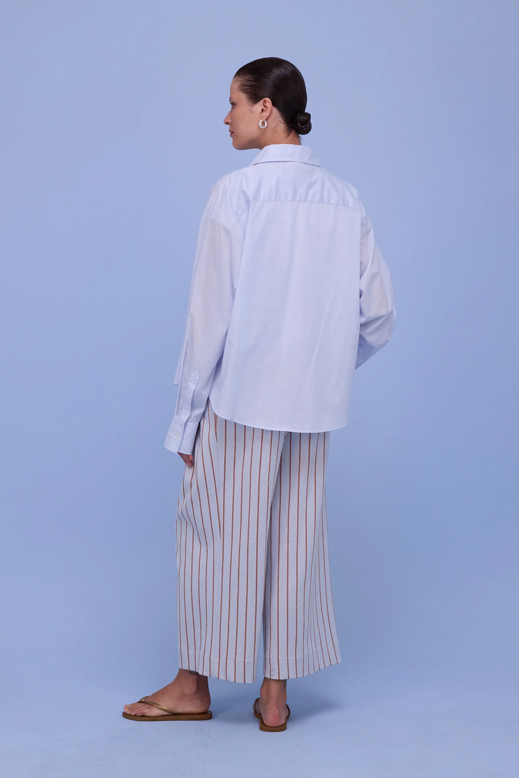 Helier broek in sky blue/red stripes - Image 4