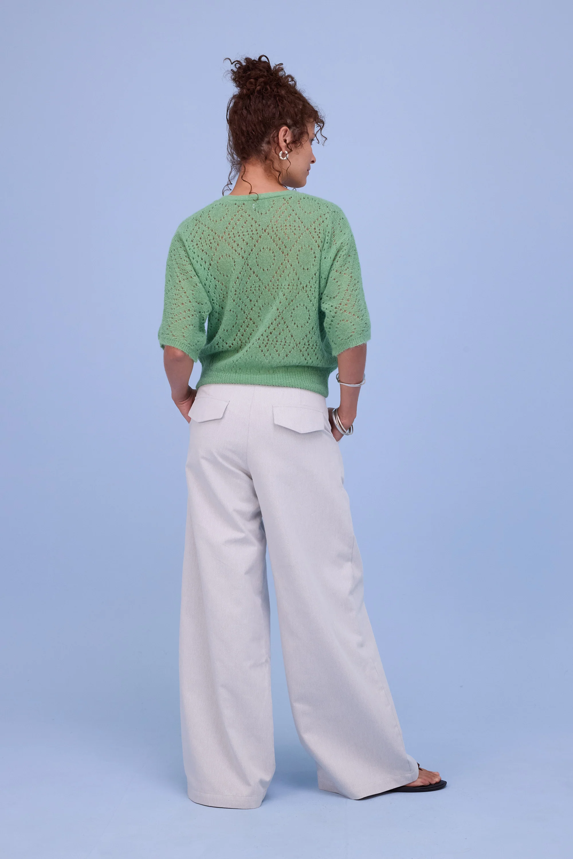 Hainaut top in opaline green - Image 4