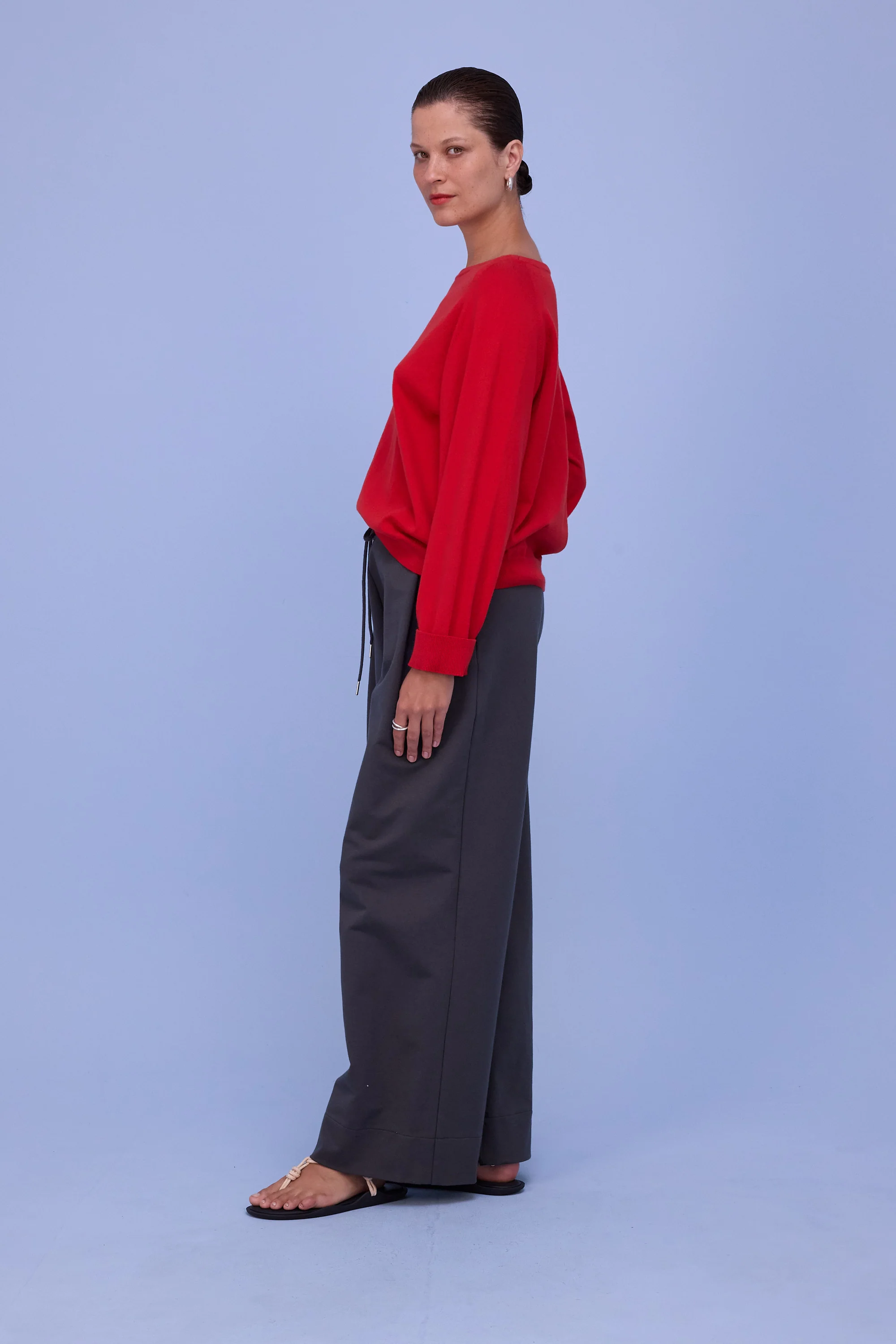 Honfleur trui in coral red - Image 3