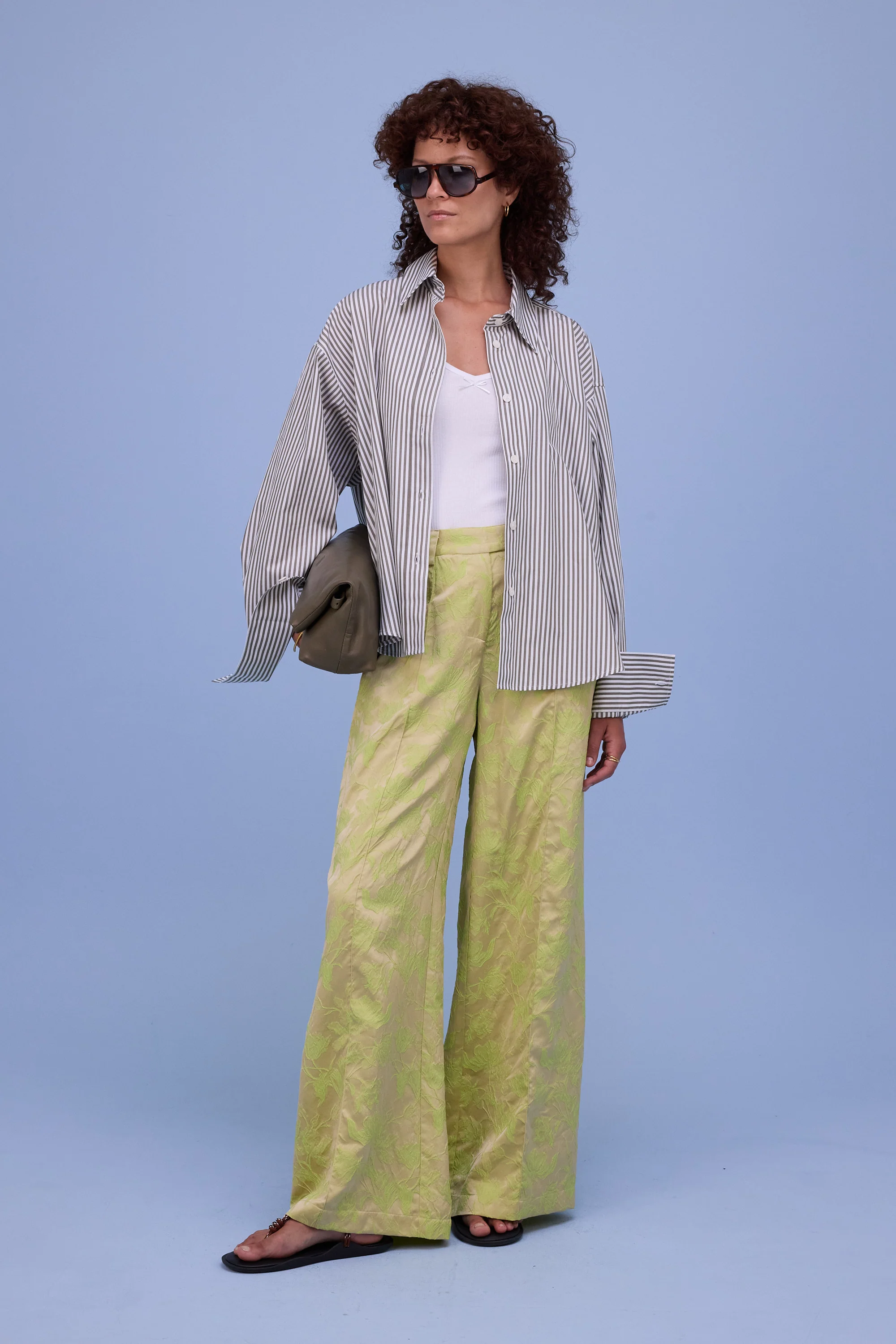 Bolivar broek in lime glow jacquard - Image 8