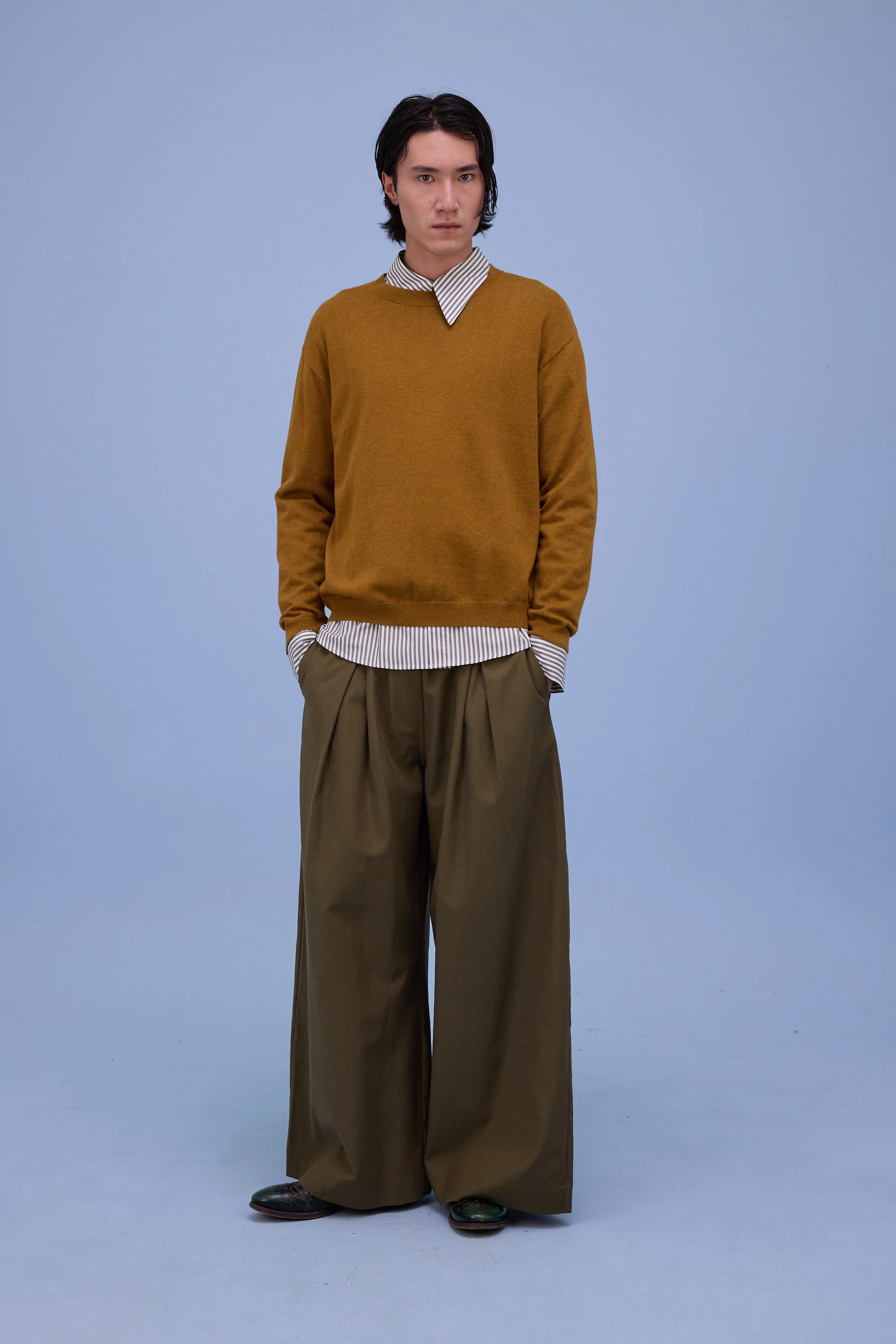 Godfried hemd in khaki stripes - Image 5
