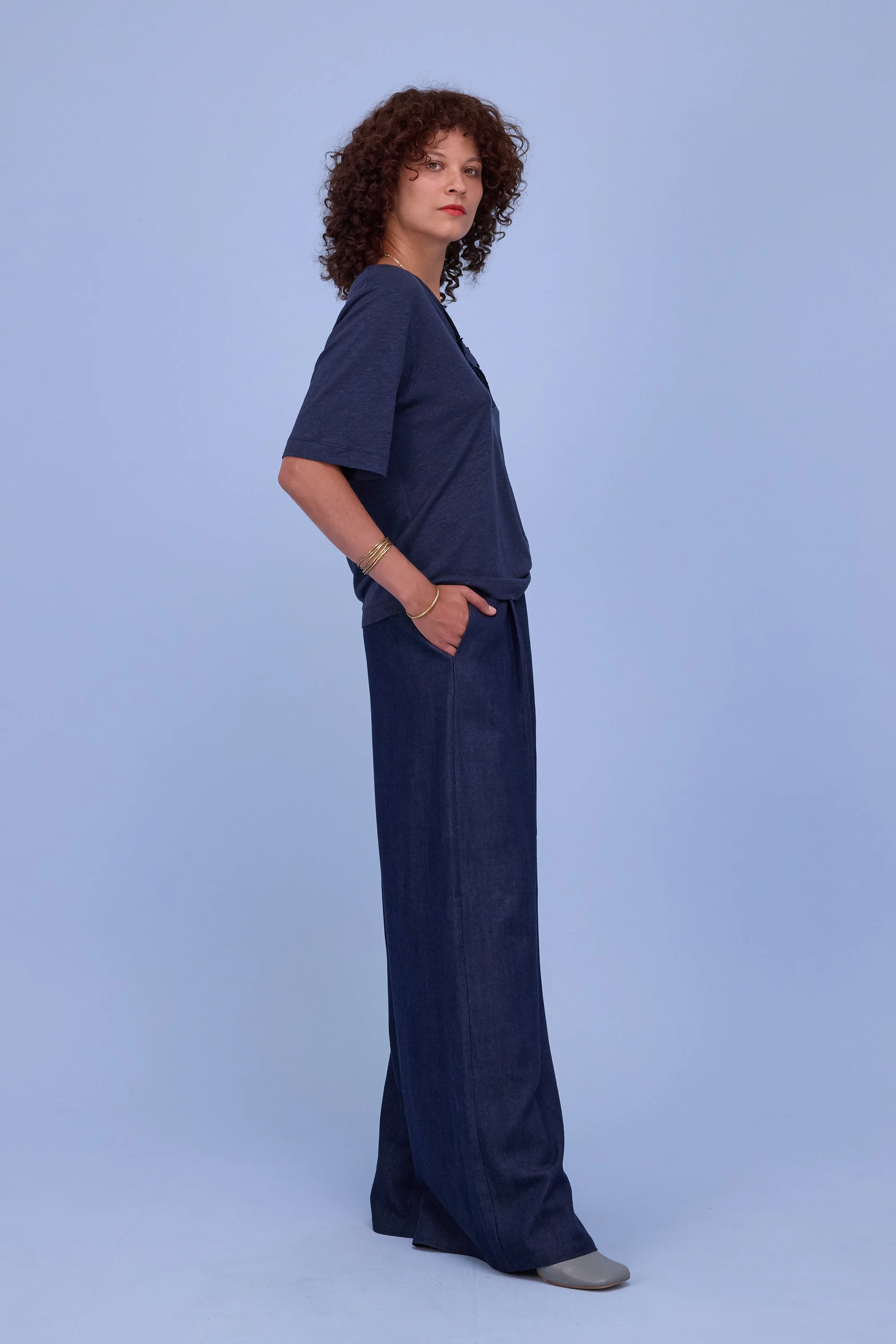 Harmony navy T-shirt - Image 3