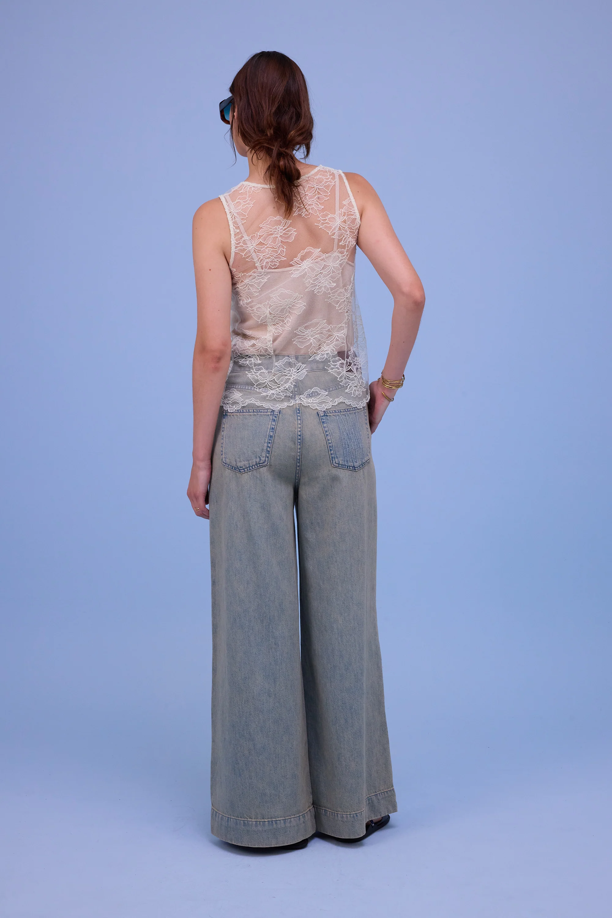 Horijn broek in sand denim - Image 4