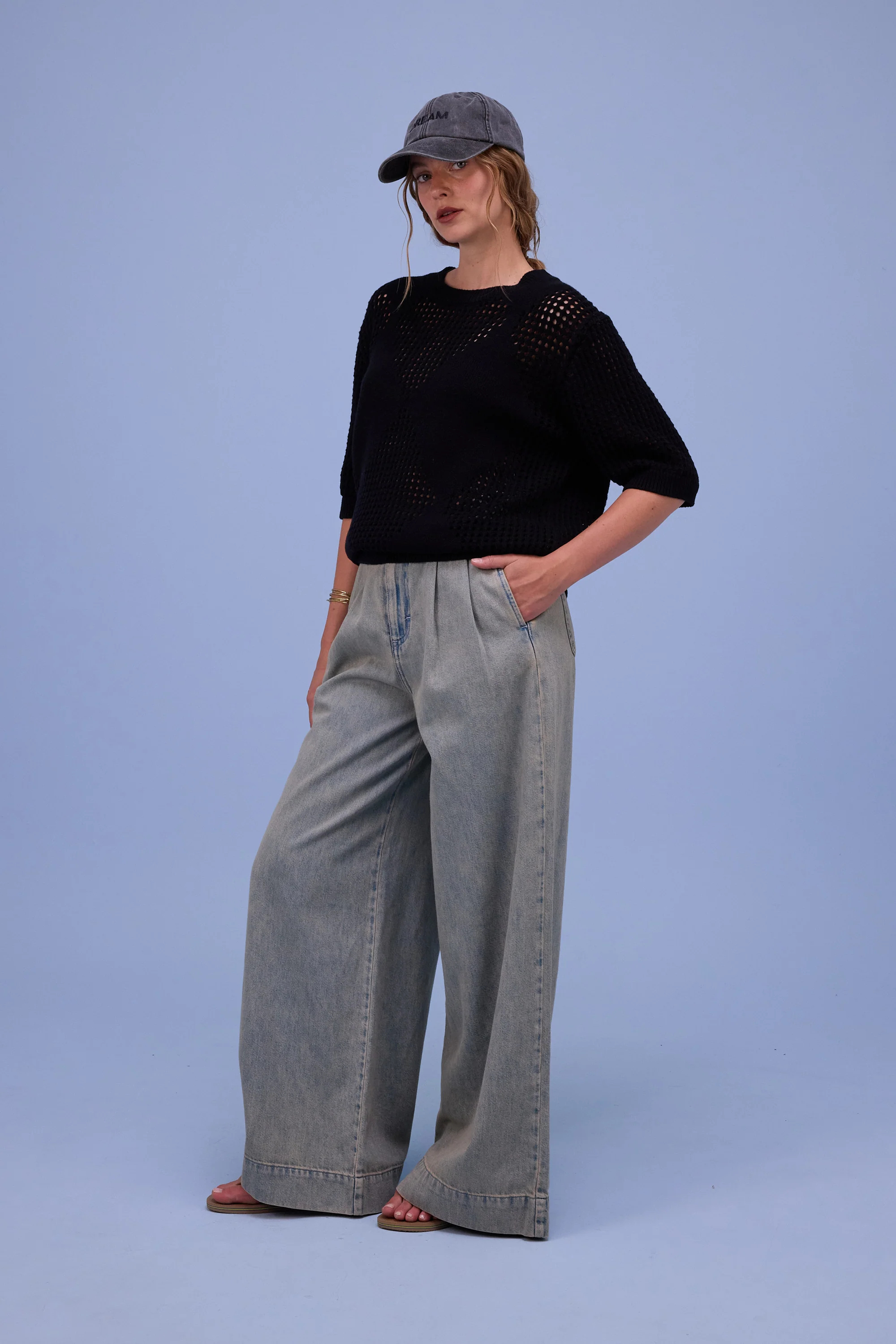 Horijn broek in sand denim - Image 7