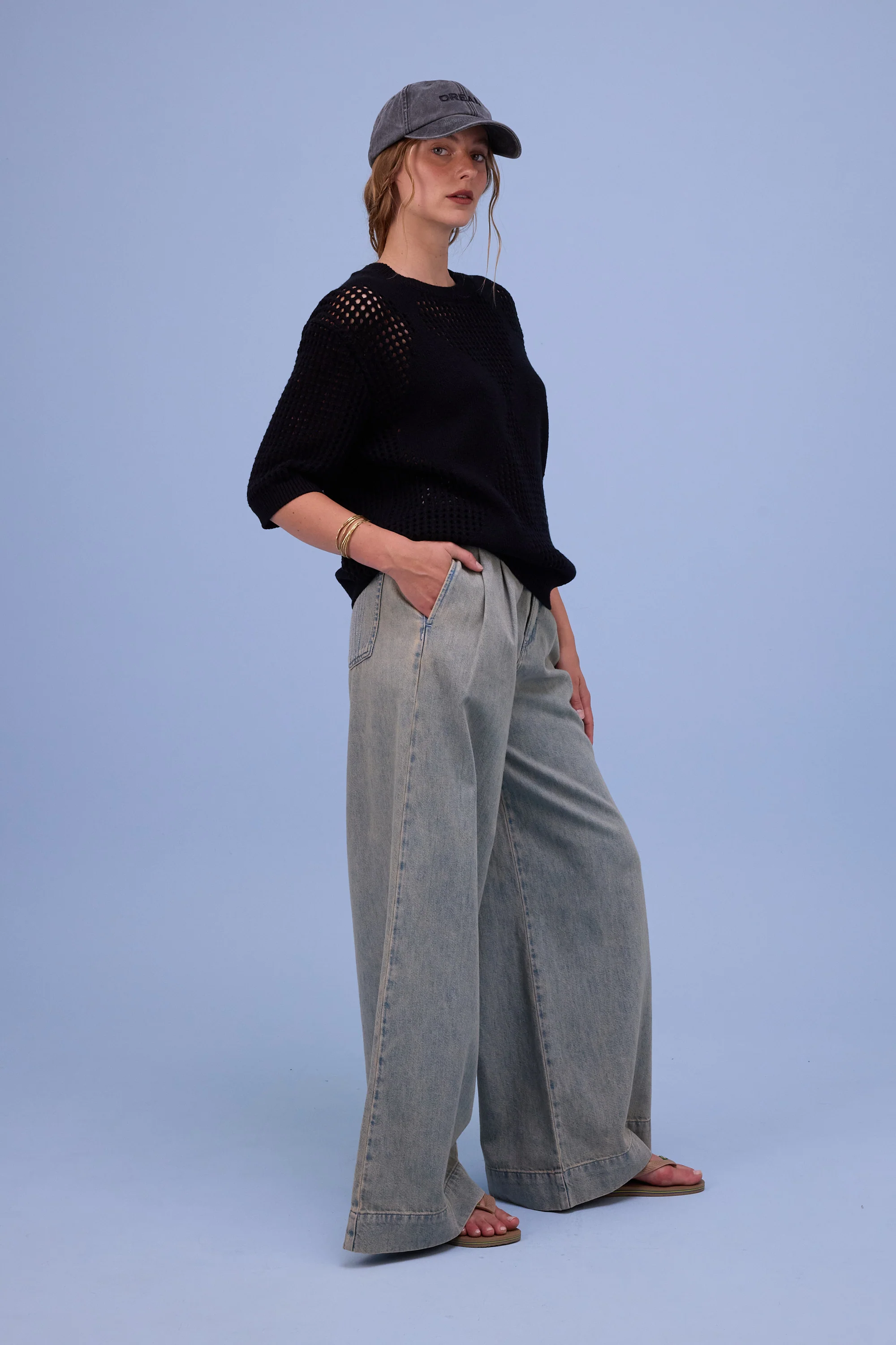 Horijn broek in sand denim - Image 9