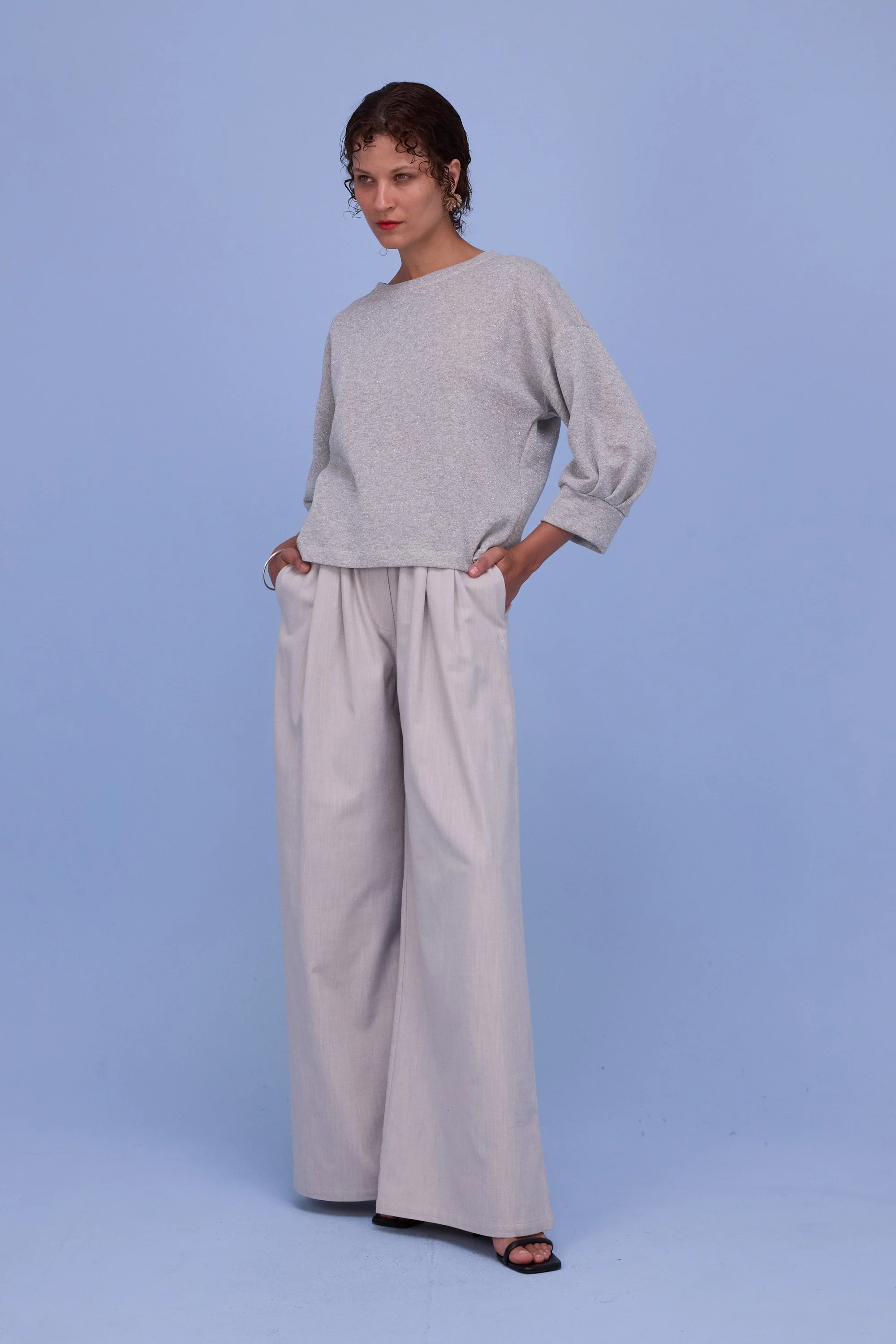 Cava sweater in silver lurex - Image 2