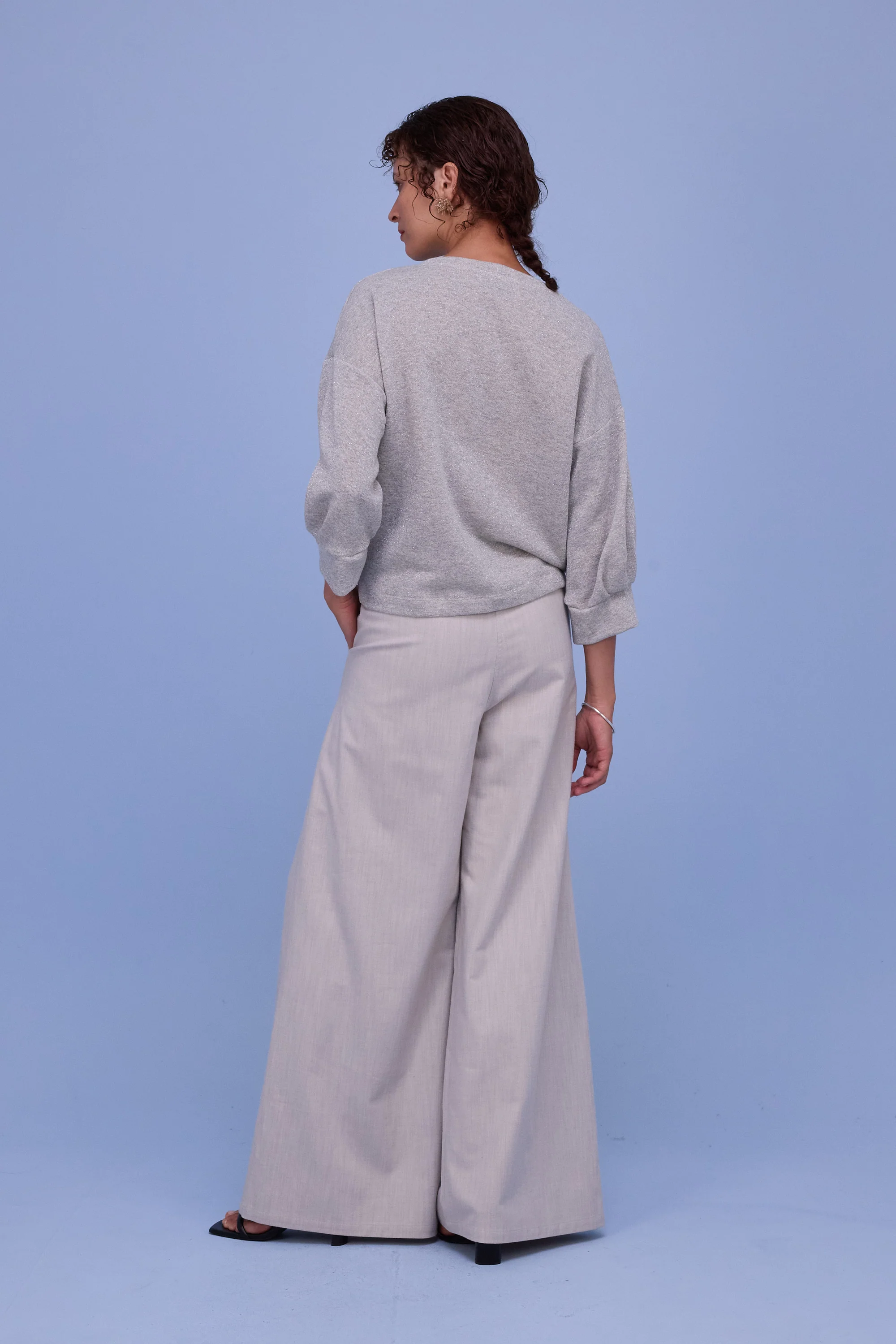 Cava sweater in silver lurex - Image 4