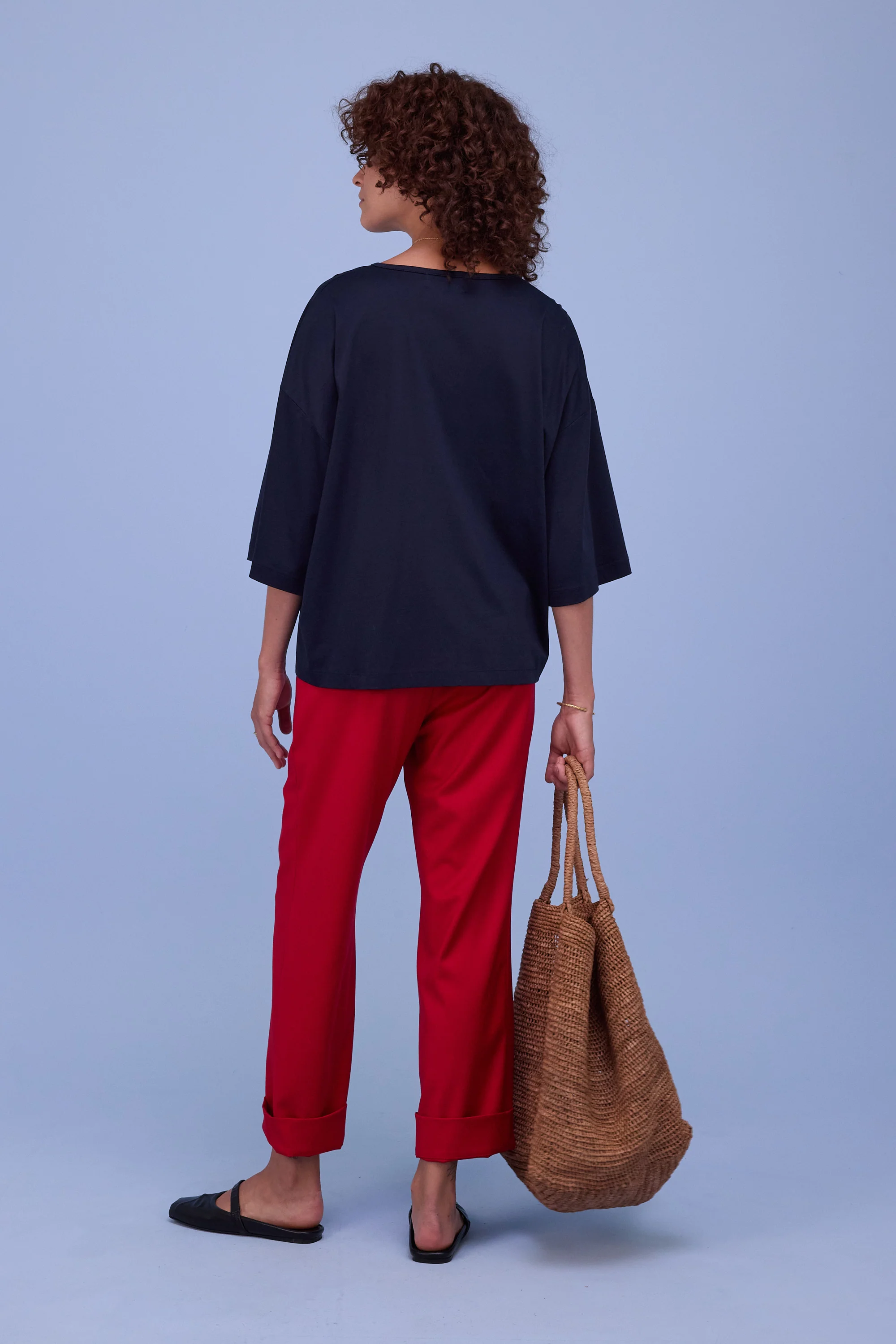 Henk broek in lipstick red - Image 3