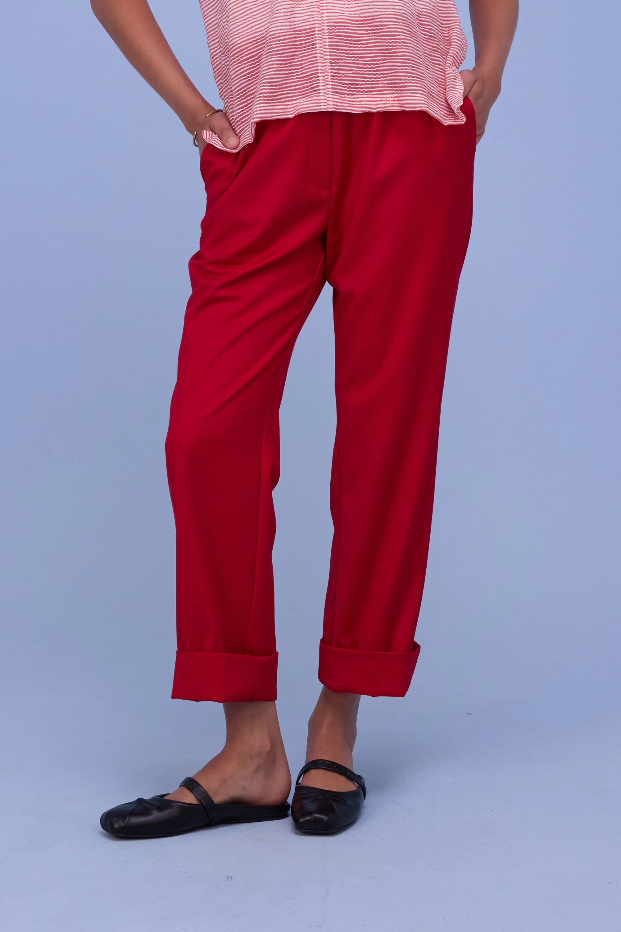 Henk broek in lipstick red - Image 6