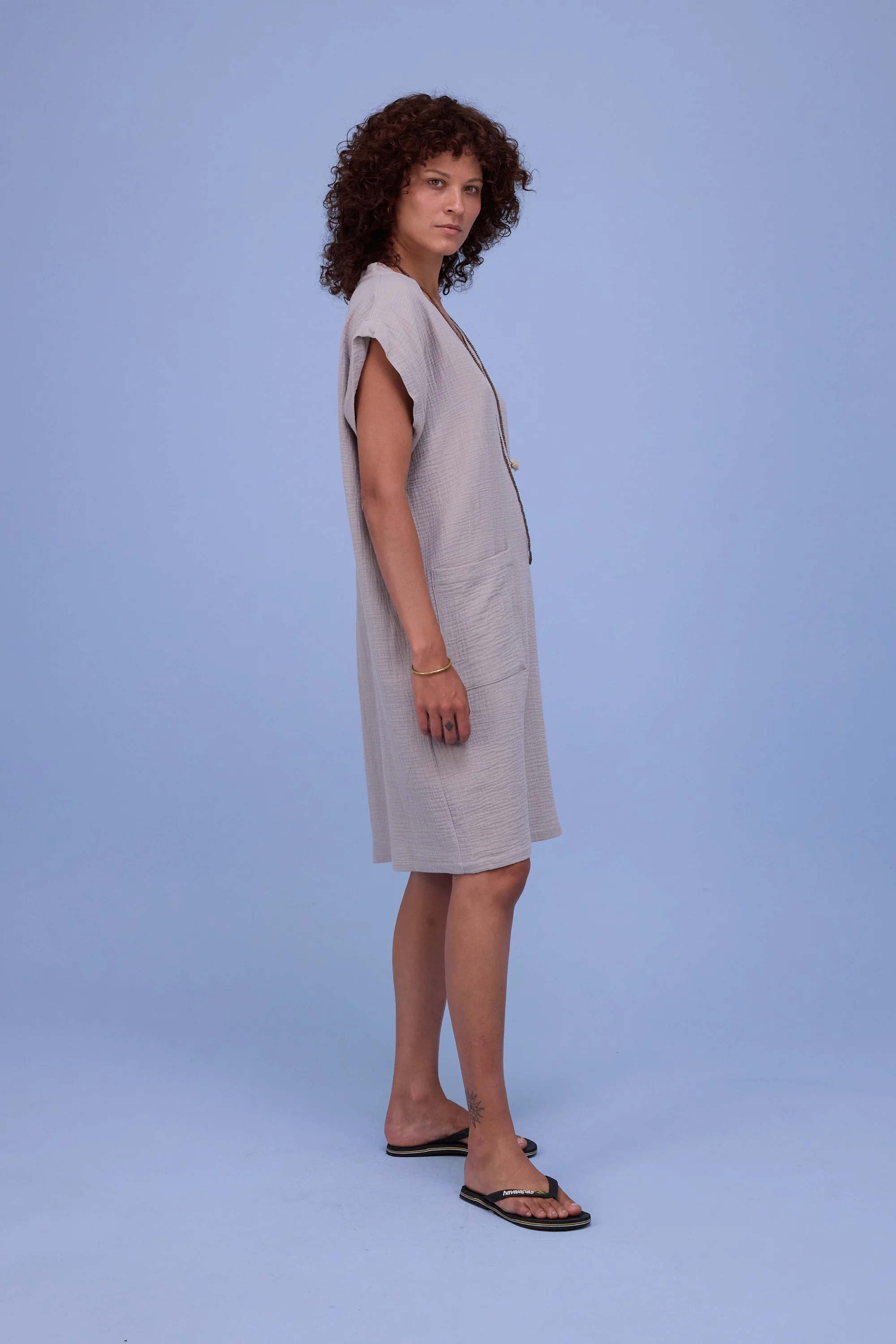 Helena jurk in dove tetra - Image 4