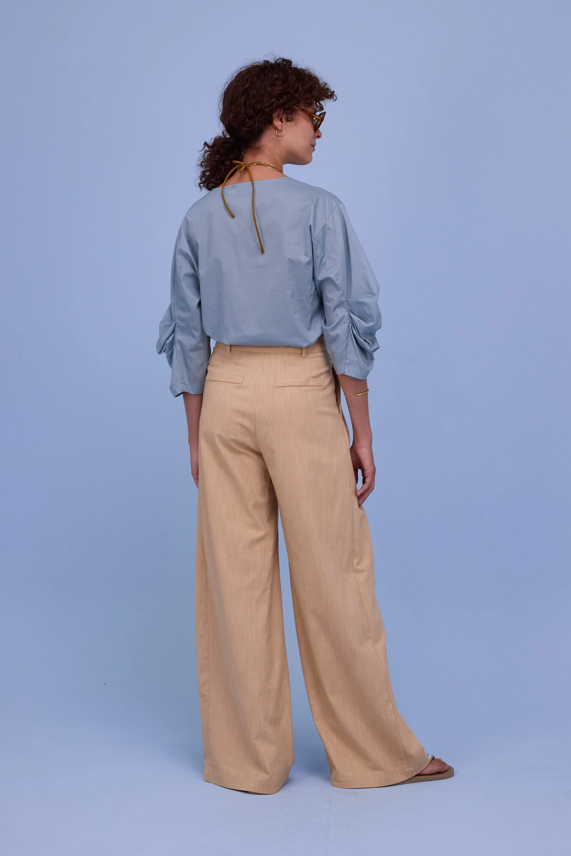 Camille blouse in dusk blue - Image 3