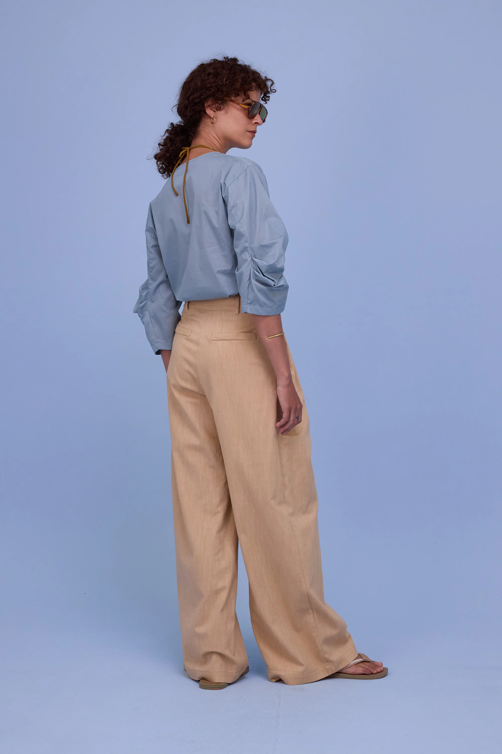 Camille blouse in dusk blue - Image 4