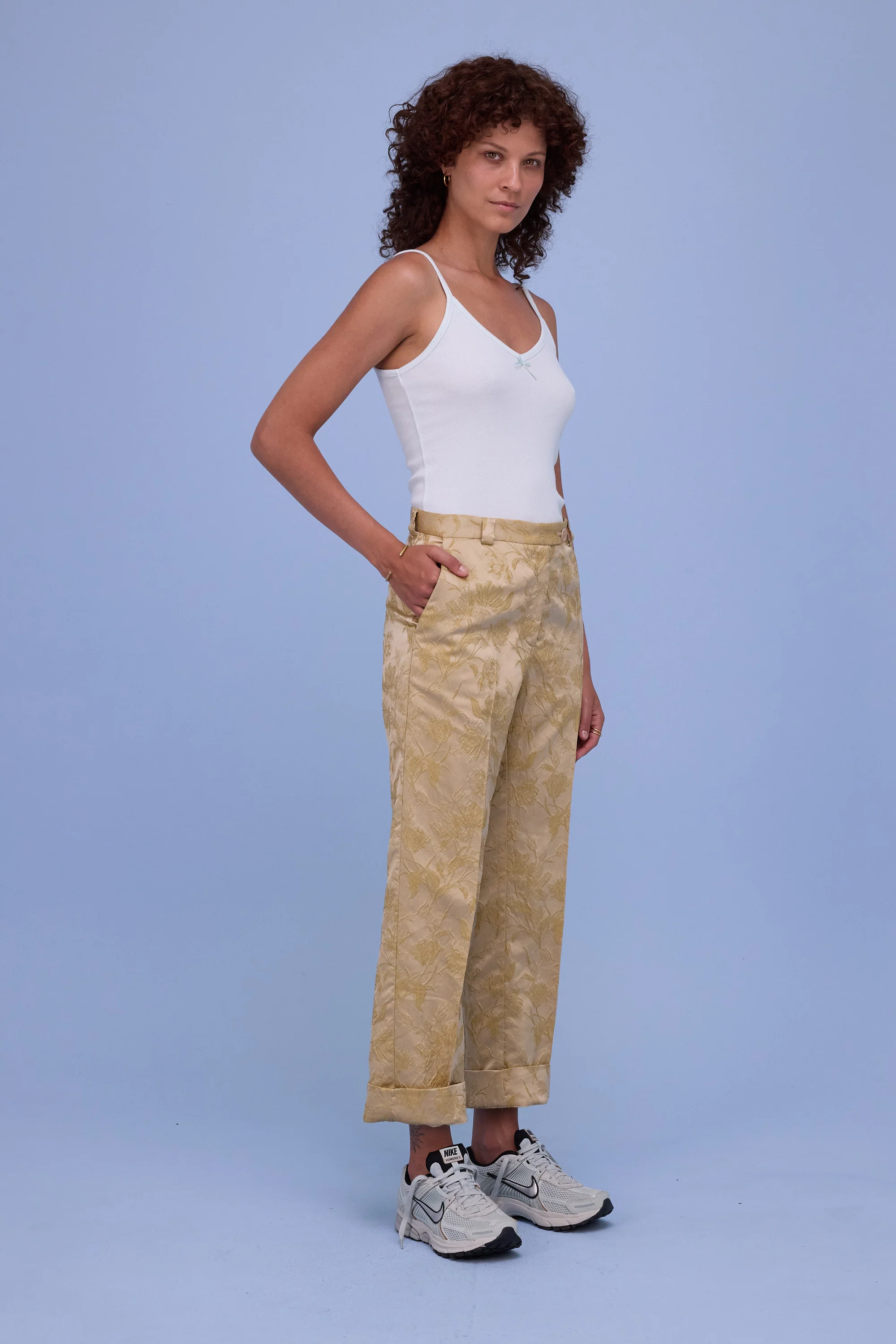 Gons broek in golden glow jacquard - Image 6
