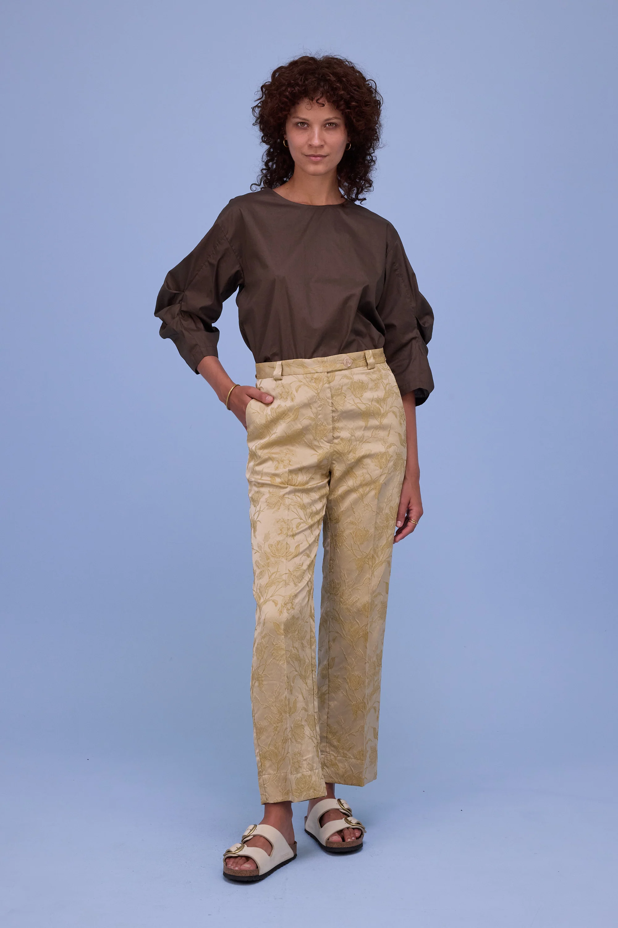 Gons broek in golden glow jacquard - Image 8
