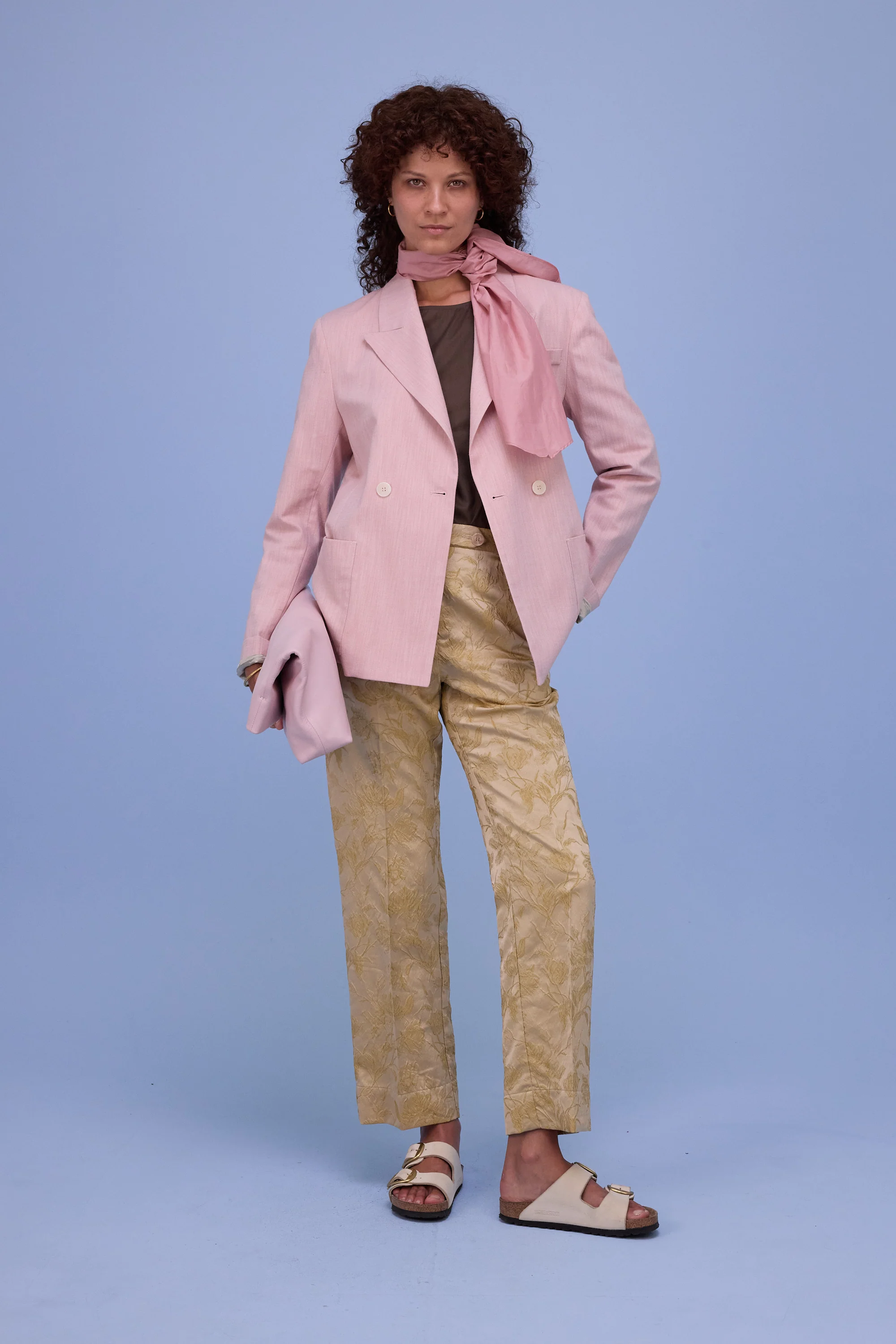Gons broek in golden glow jacquard - Image 9
