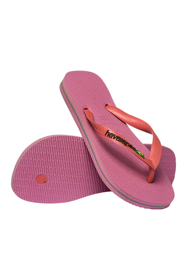 Havaianas | Brasil logo flip flop in chiffon rose - Image 4