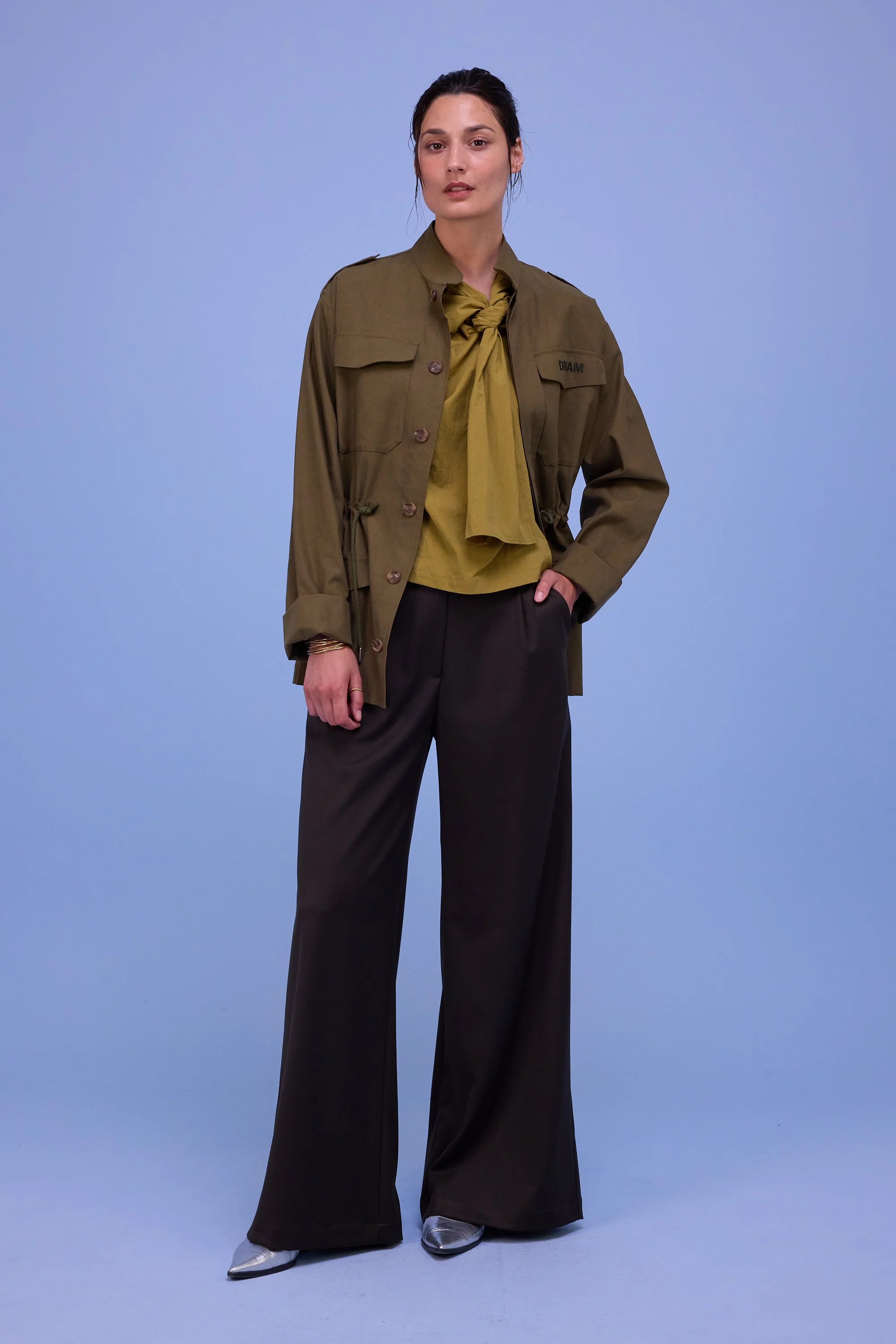 Harriet blouse in moss - Image 7
