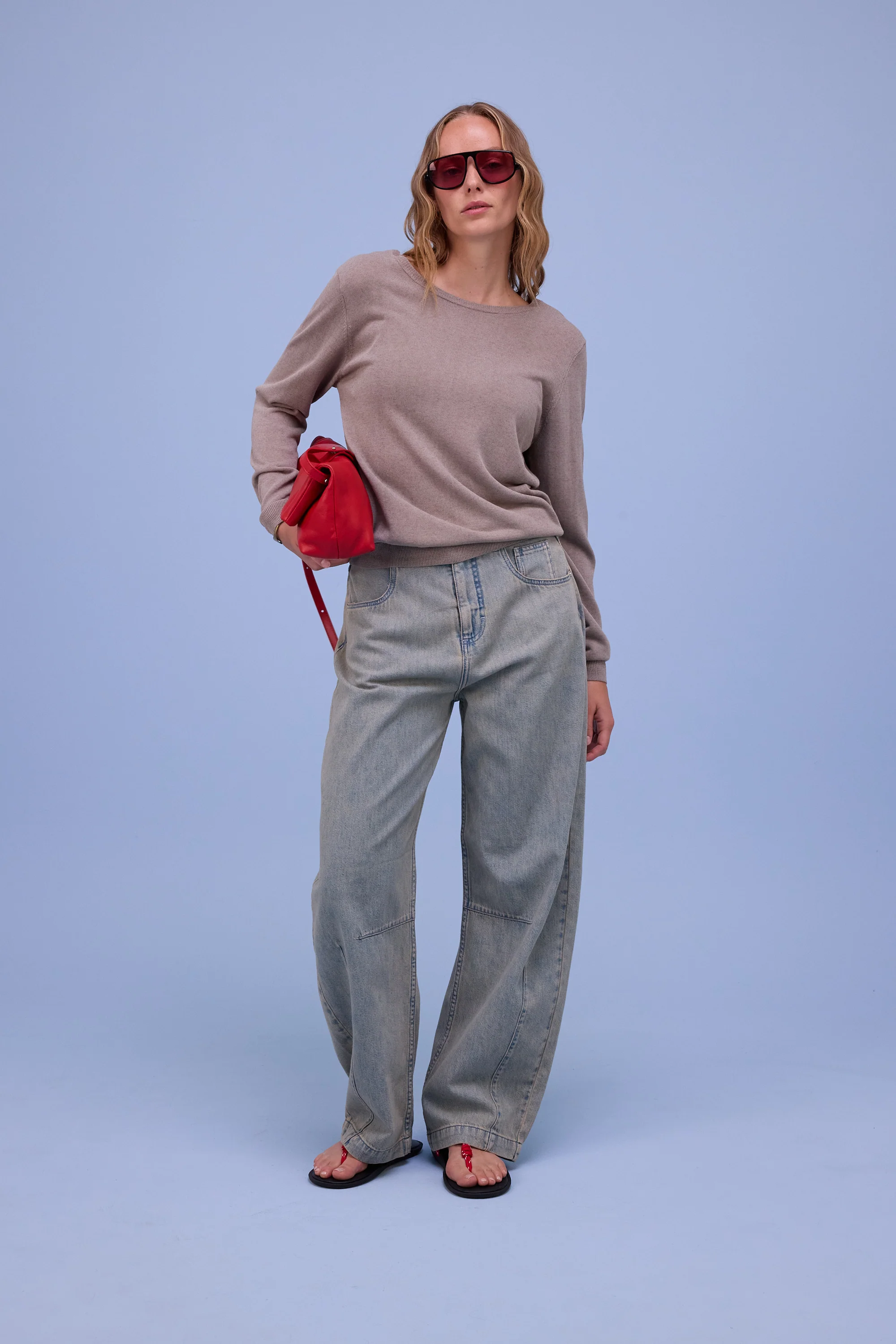 Hortos trui in warm grey - Image 3
