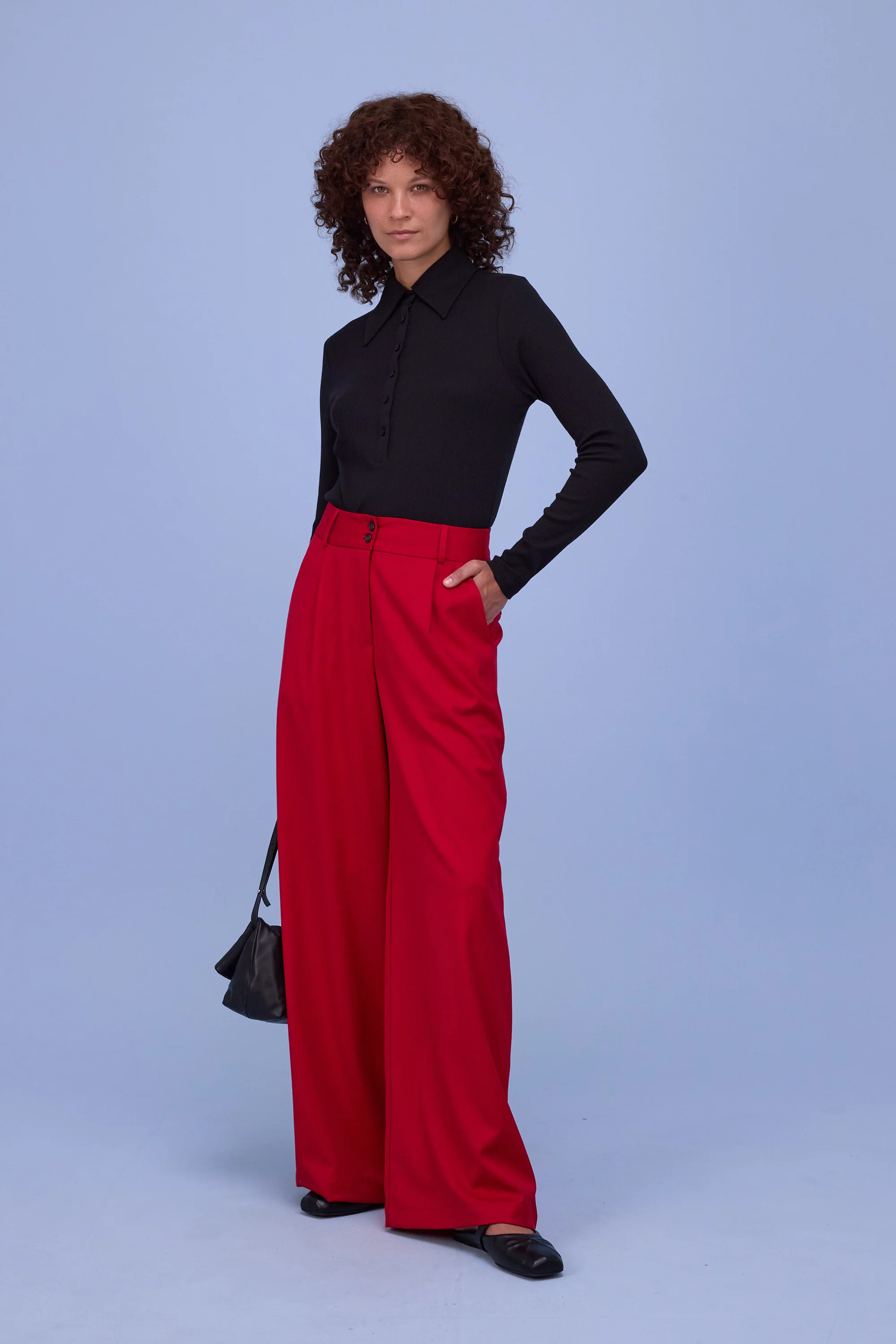 Zoella broek in lipstick red - Image 2
