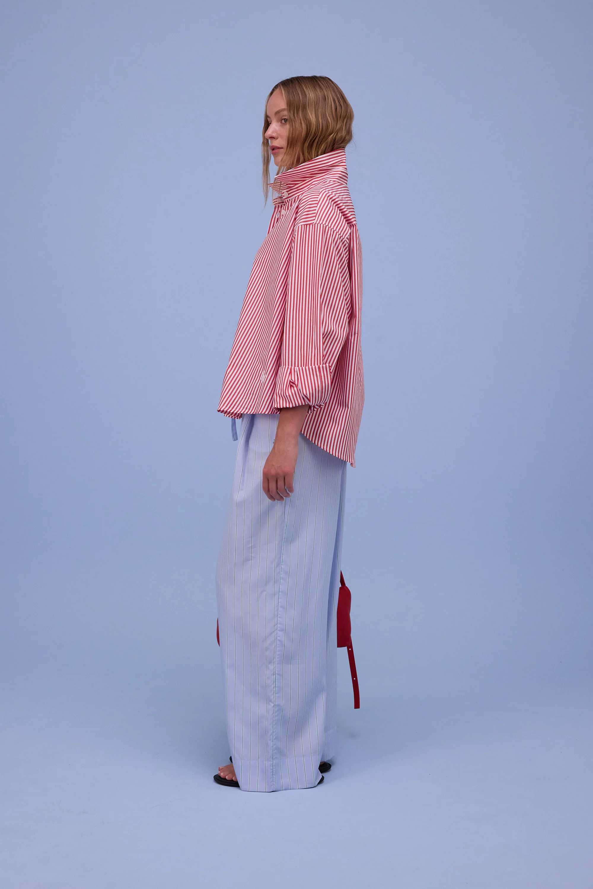 Hermine hemd in red stripes - Image 2