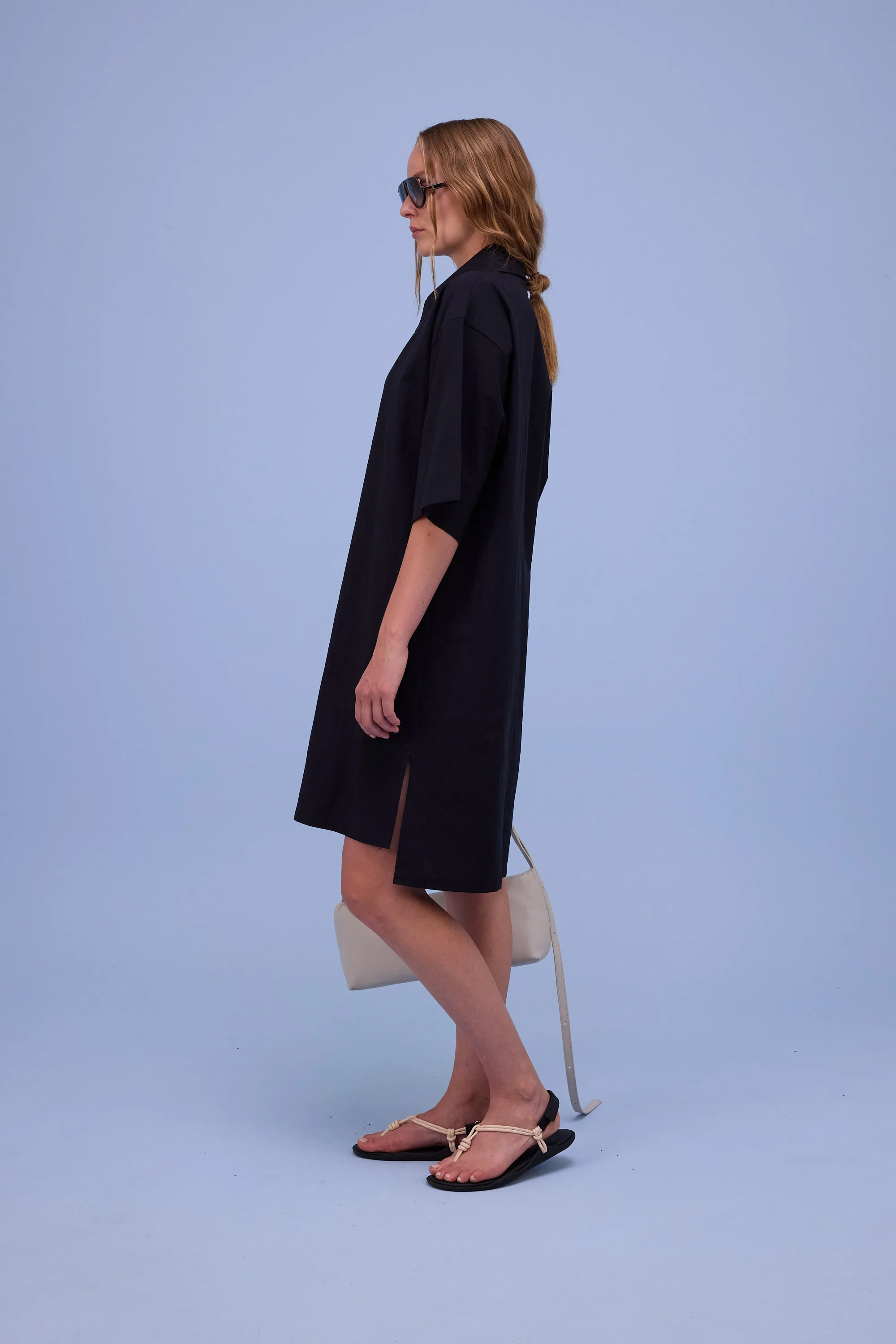 Hester zwarte polo-jurk - Image 3